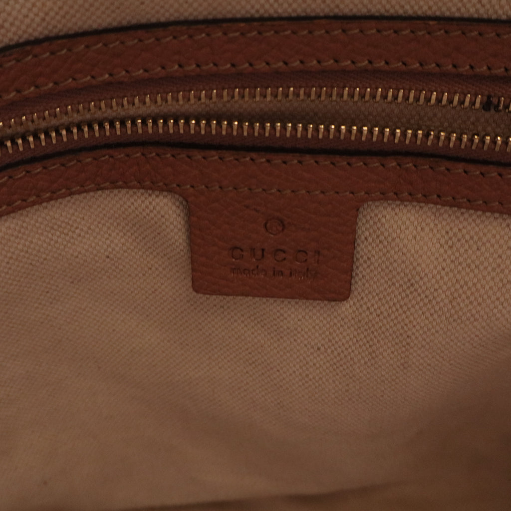 Bree Convertible Top Handle Bag GG Canvas with Leather Medium