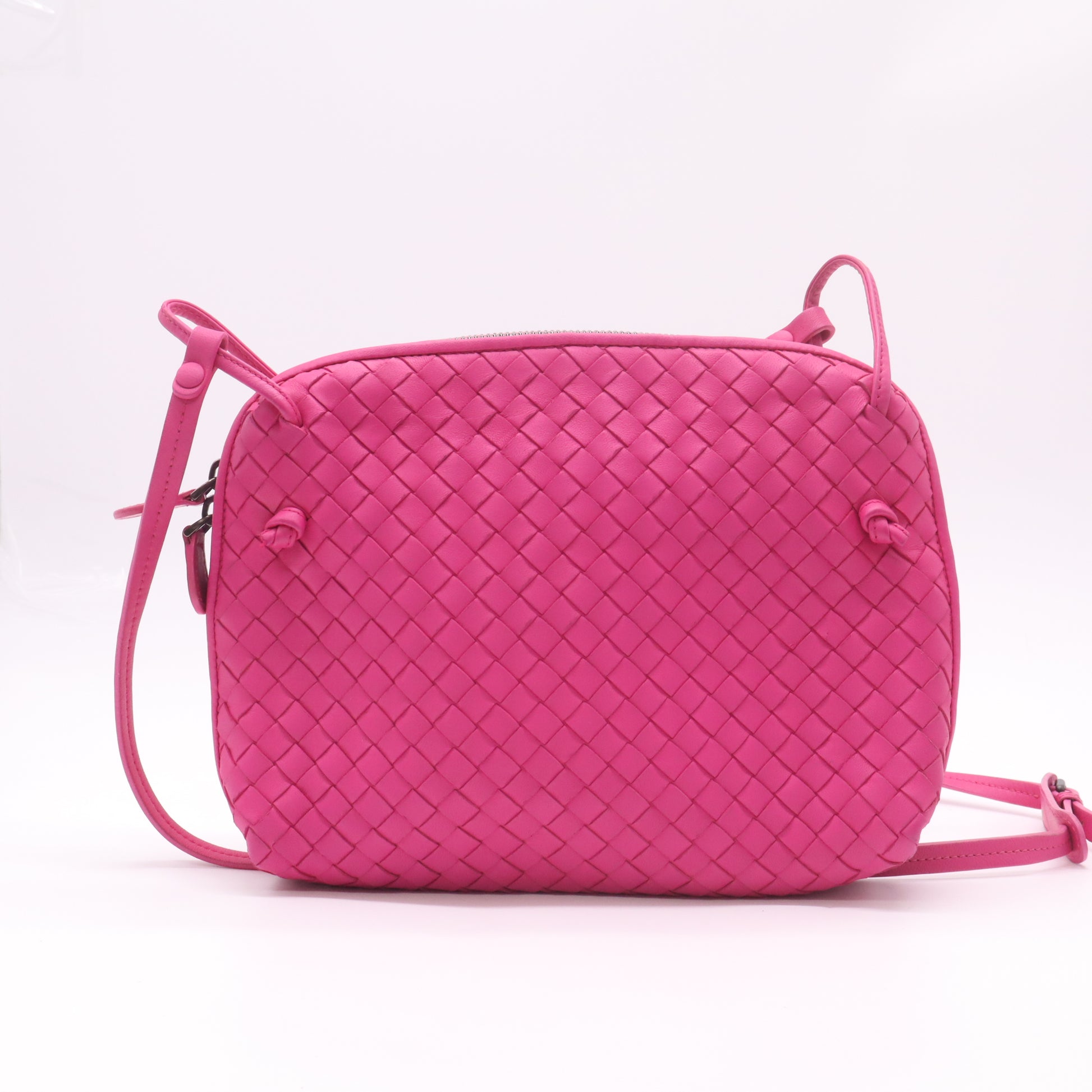 Bottega Veneta Intrecciato Nappa Nodini Crossbody Bag B23061