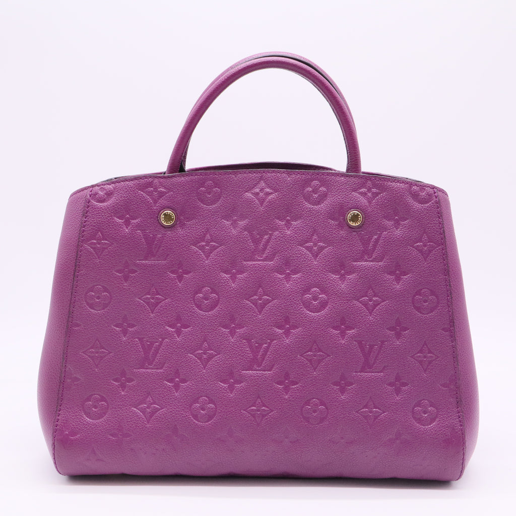 Montaigne Handbag Monogram Empreinte Leather MM