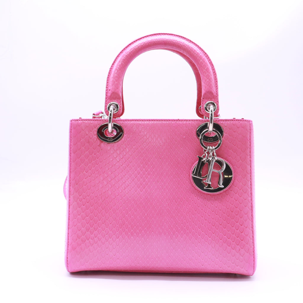 Lady Dior Bag Python Medium Twins B23566