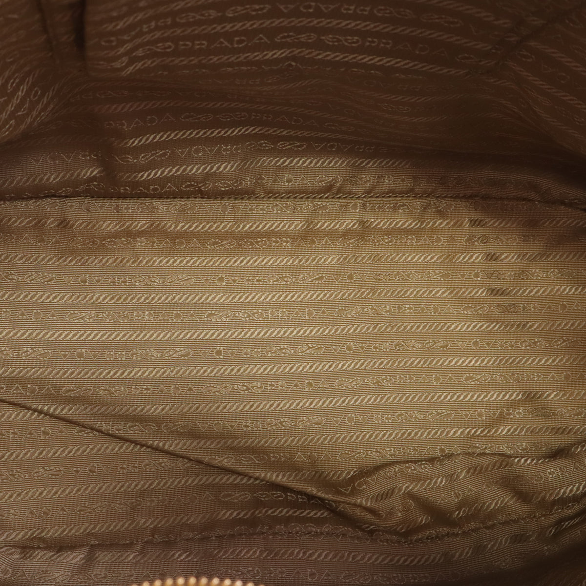 Caramel/White Perforated Saffiano Lux Leather Tote Bag B24215