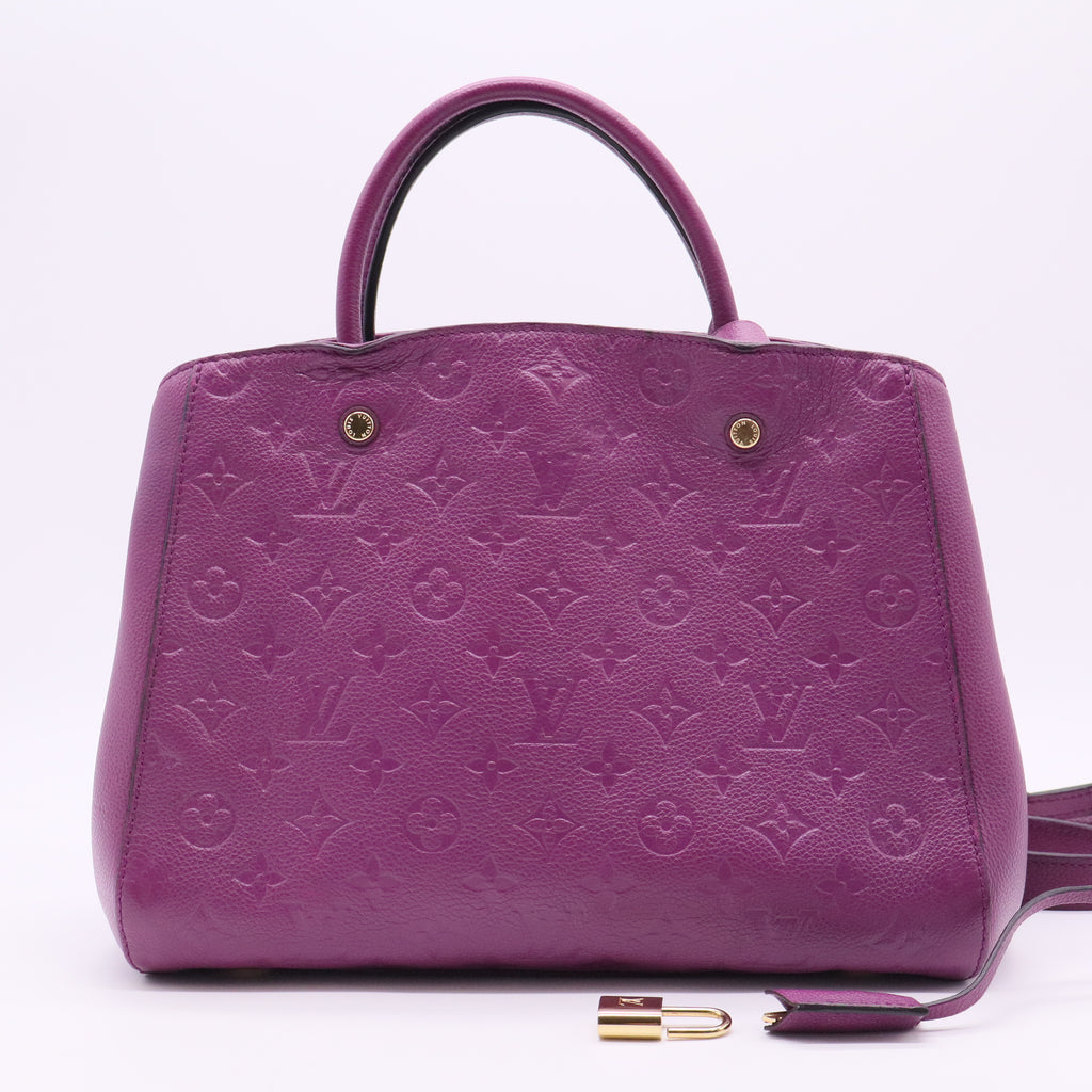 Montaigne Handbag Monogram Empreinte Leather MM