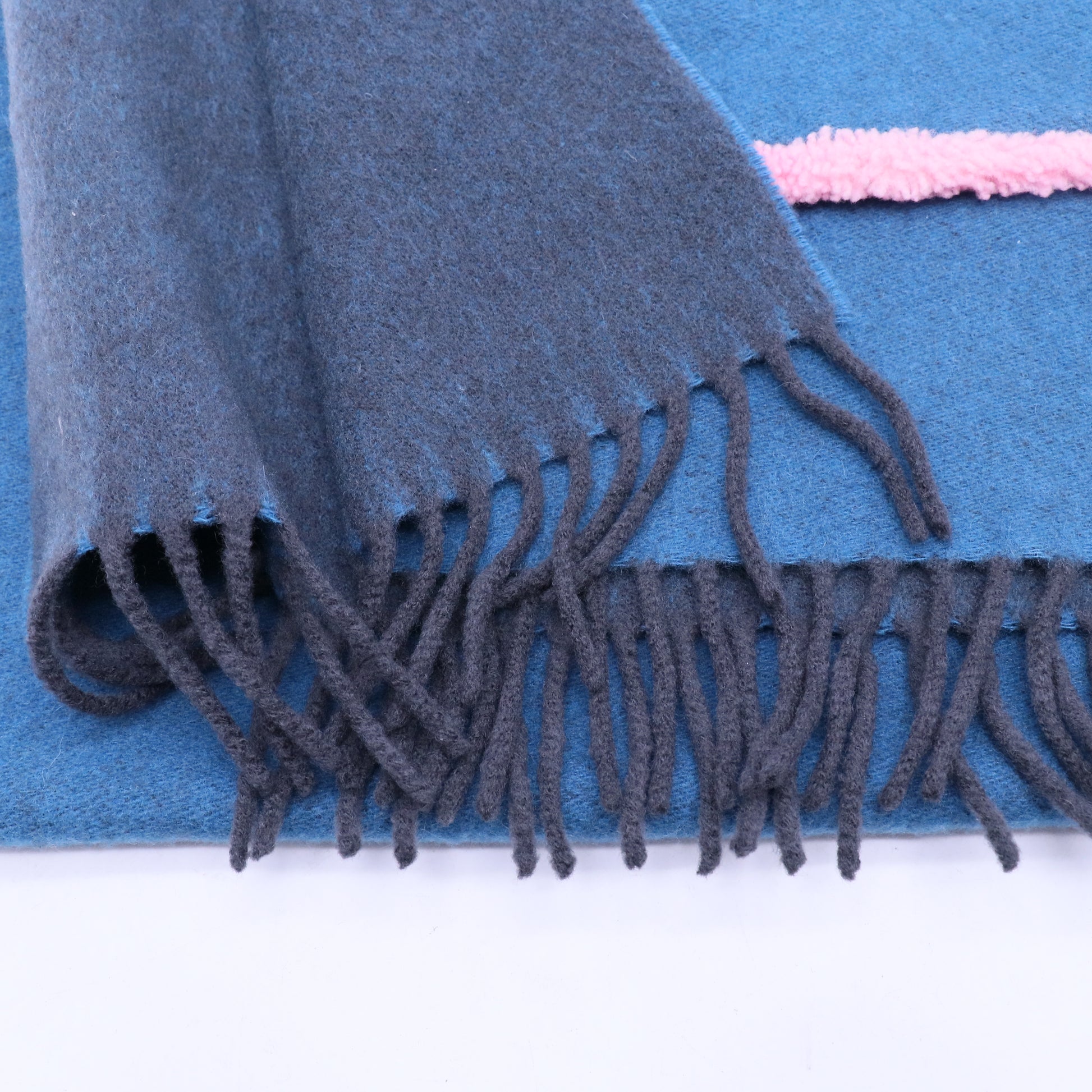 blue Fendi Monster Eyes wool scarf W20168