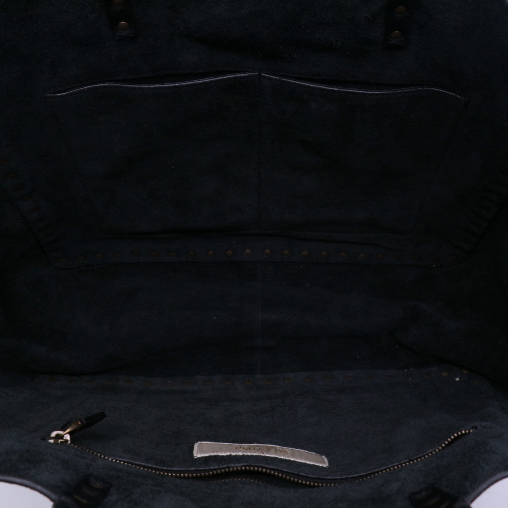 Valentino Large Vintage Leather Rockstud Tote  B21755