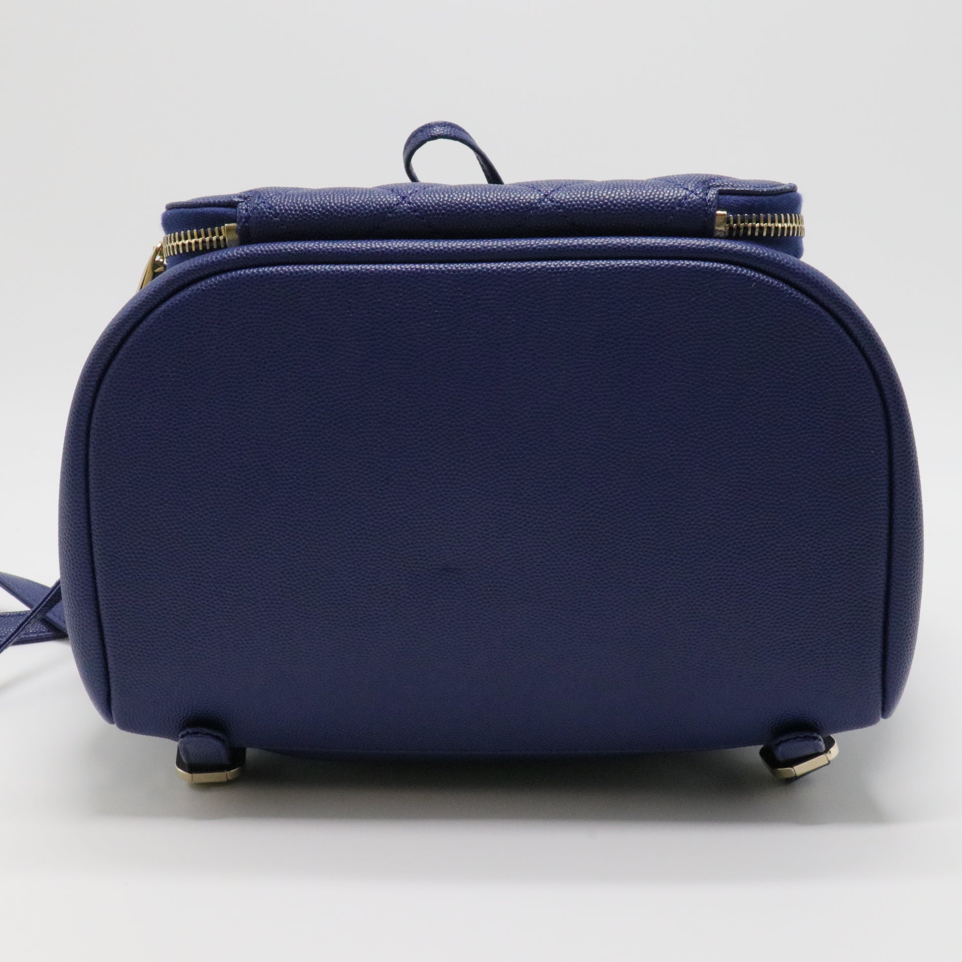 Caviar Quilted Business Affinity Backpack Blue TWINS