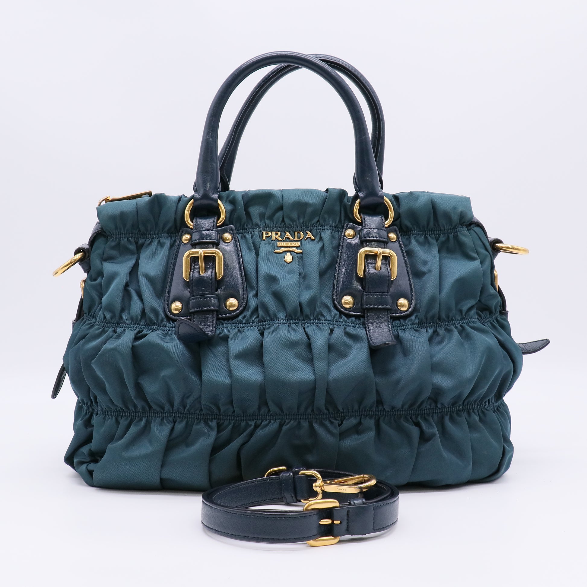 Prada Tessuto Nylon Gauffré Two-Way Satchel Bag B22903