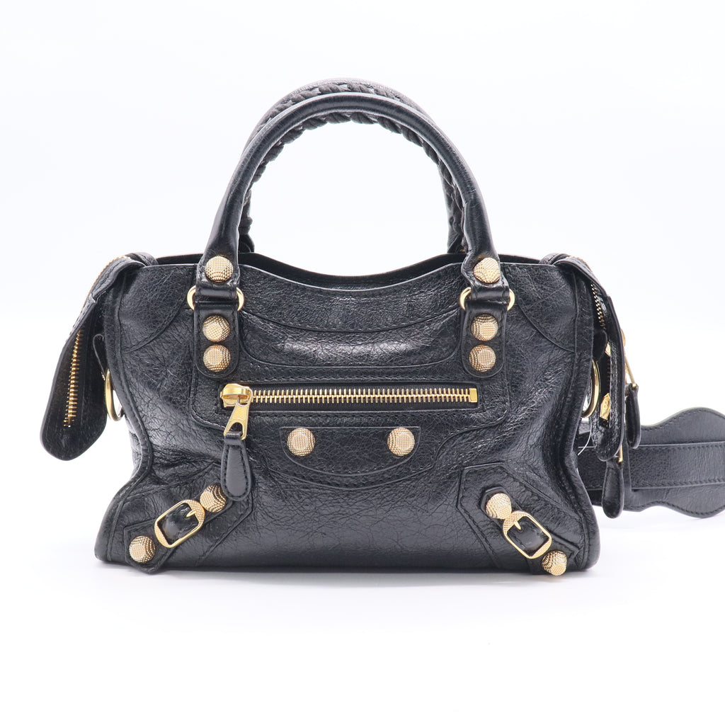 Balenciaga City Classic Studs Bag Leather Mini