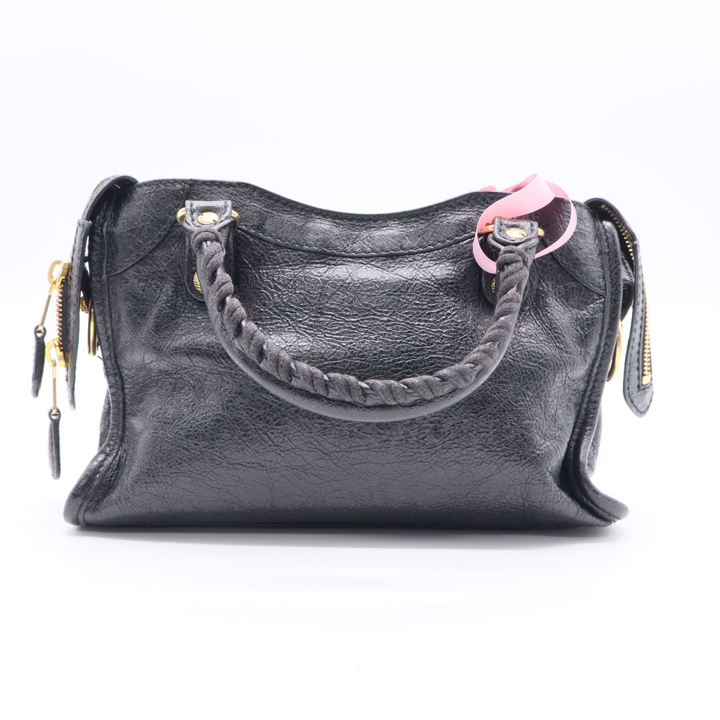Balenciaga City Classic Studs Bag Leather Mini