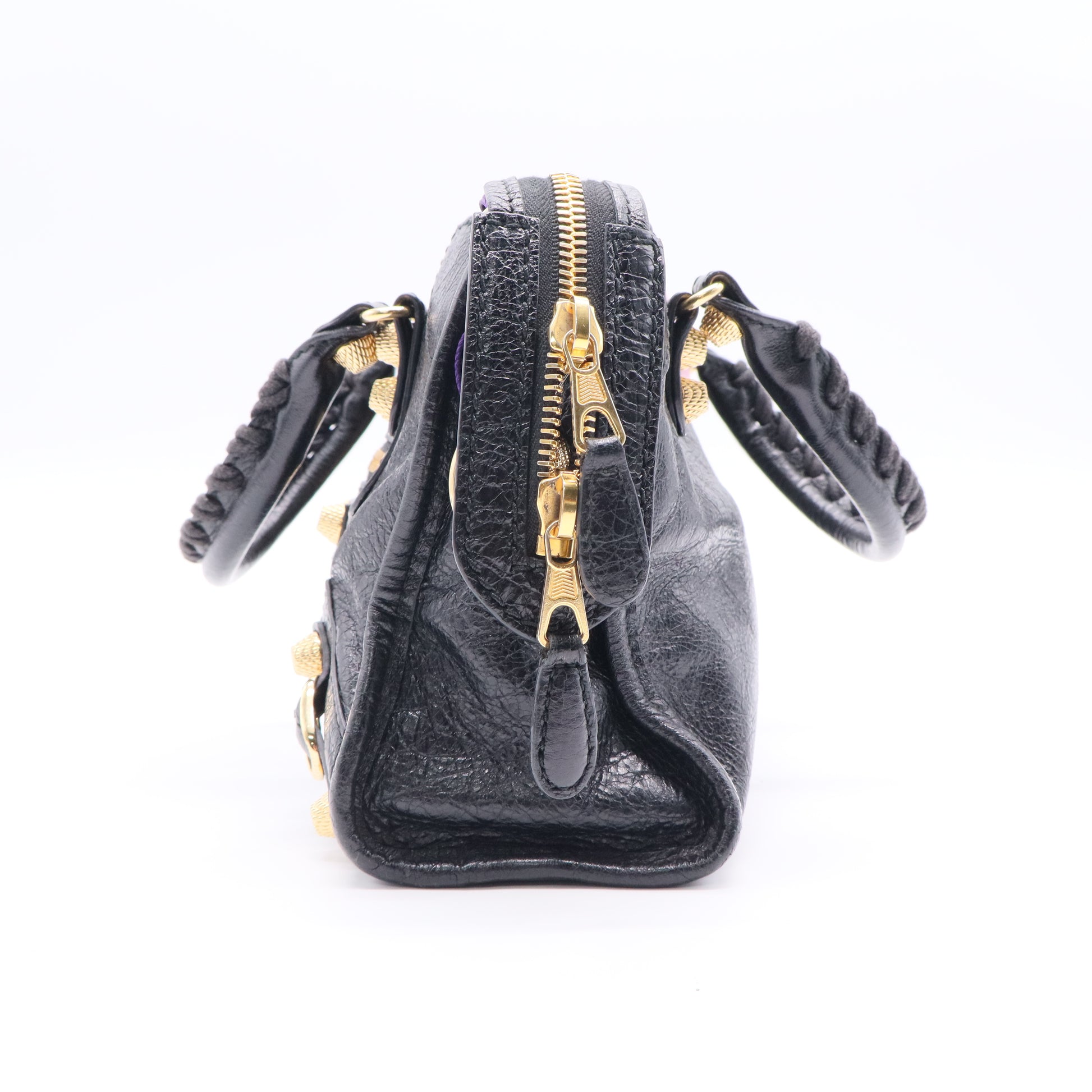 Balenciaga City Classic Studs Bag Leather Mini