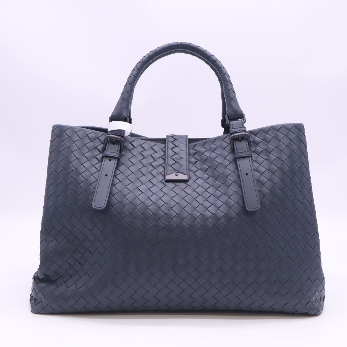 Nappa Intrecciato Medium Roma Tote Black B24444