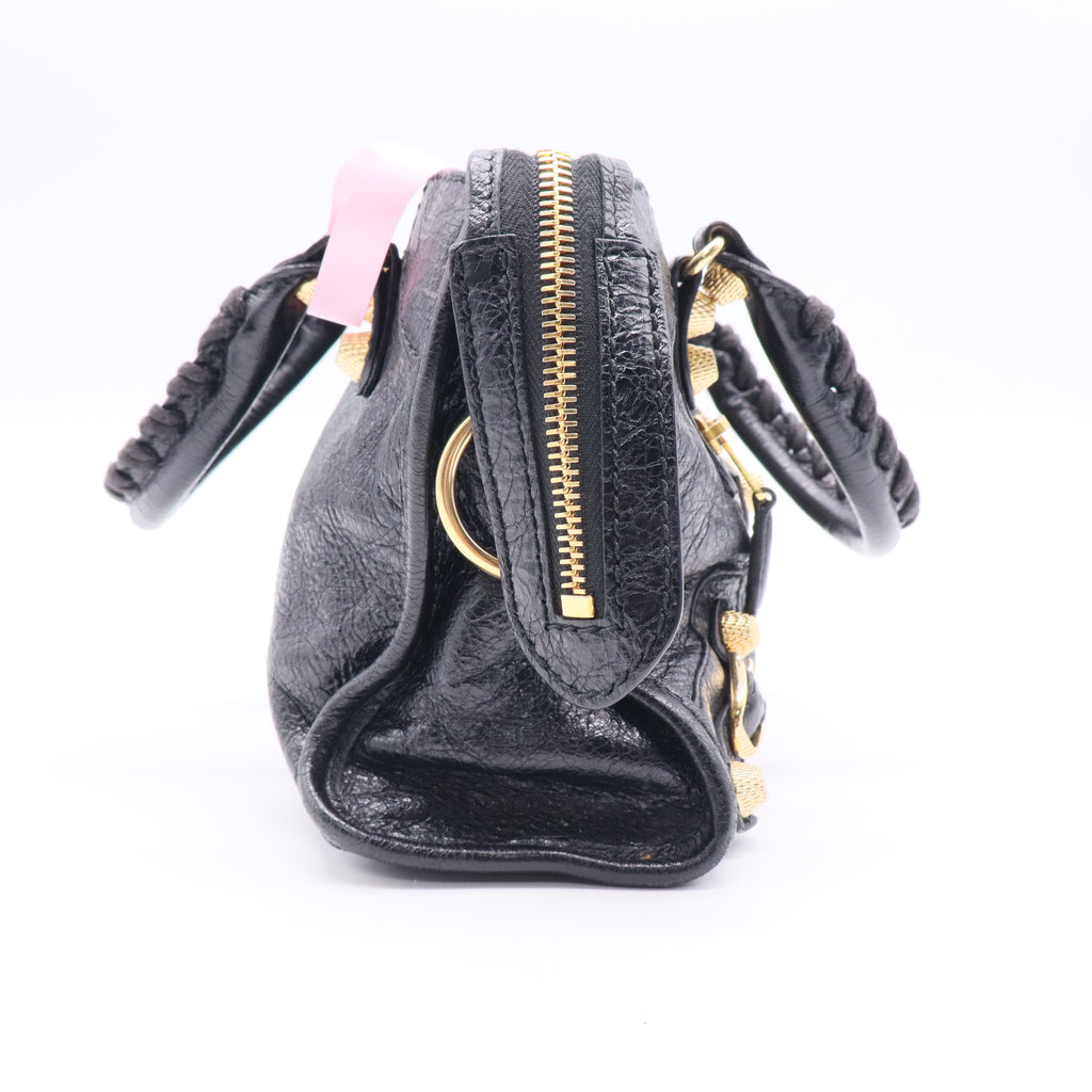 Balenciaga City Classic Studs Bag Leather Mini