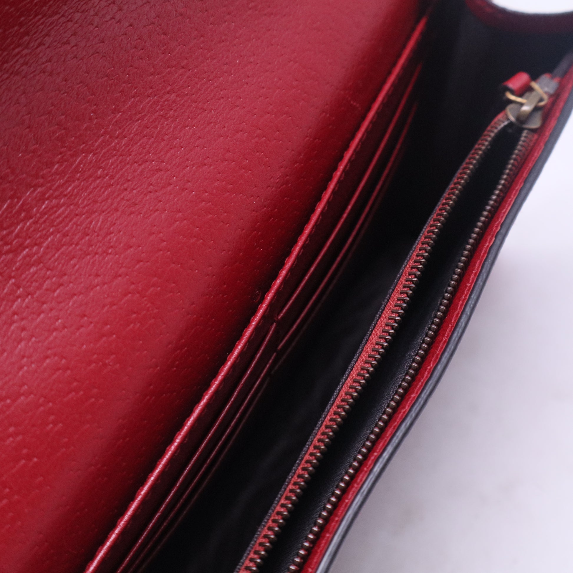 Queen Margaret Chain Wallet GG Coated Canvas Mini