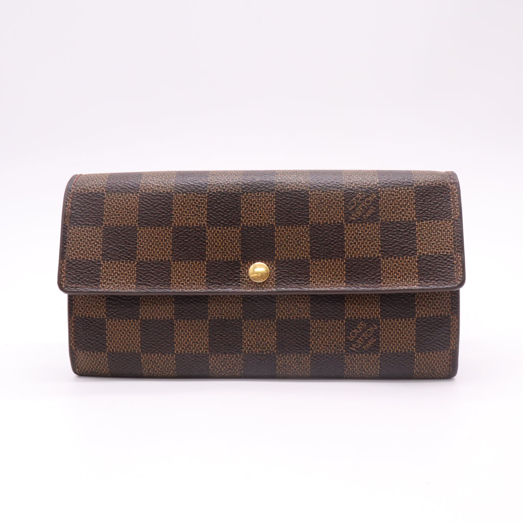Louis Vuitton Damier Ebene Sarah Wallet W22418