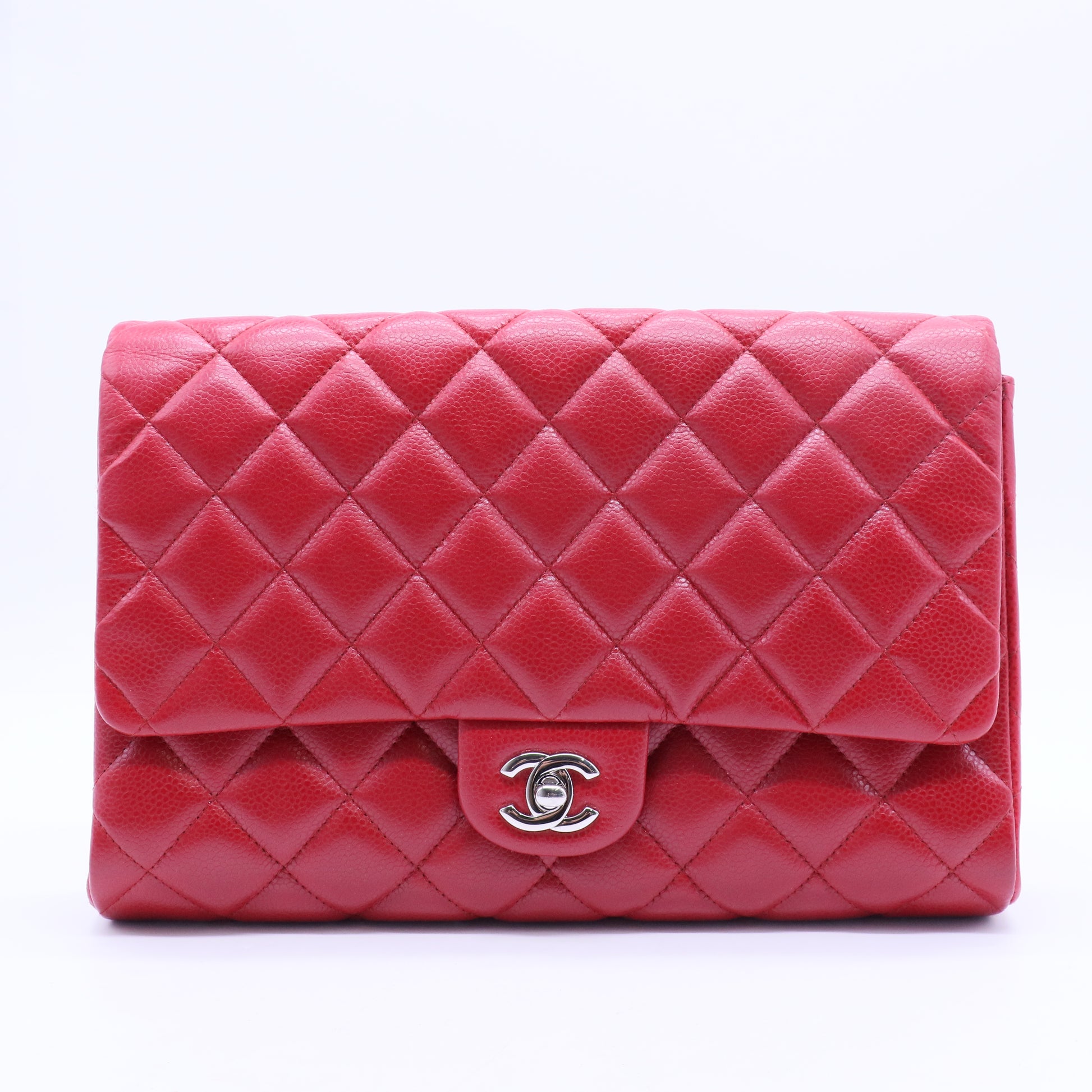 Clutch with Chain Quilted Lambskin B20079