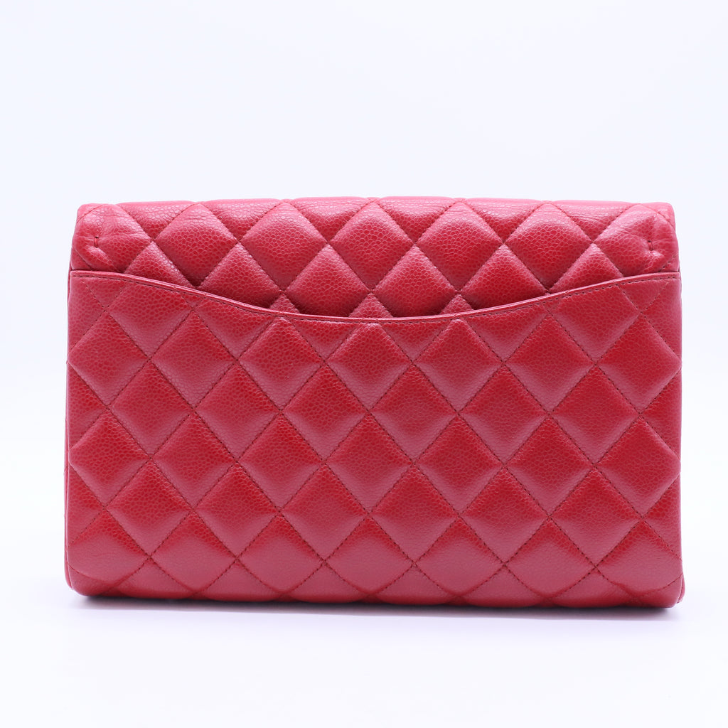 Clutch with Chain Quilted Lambskin B20079
