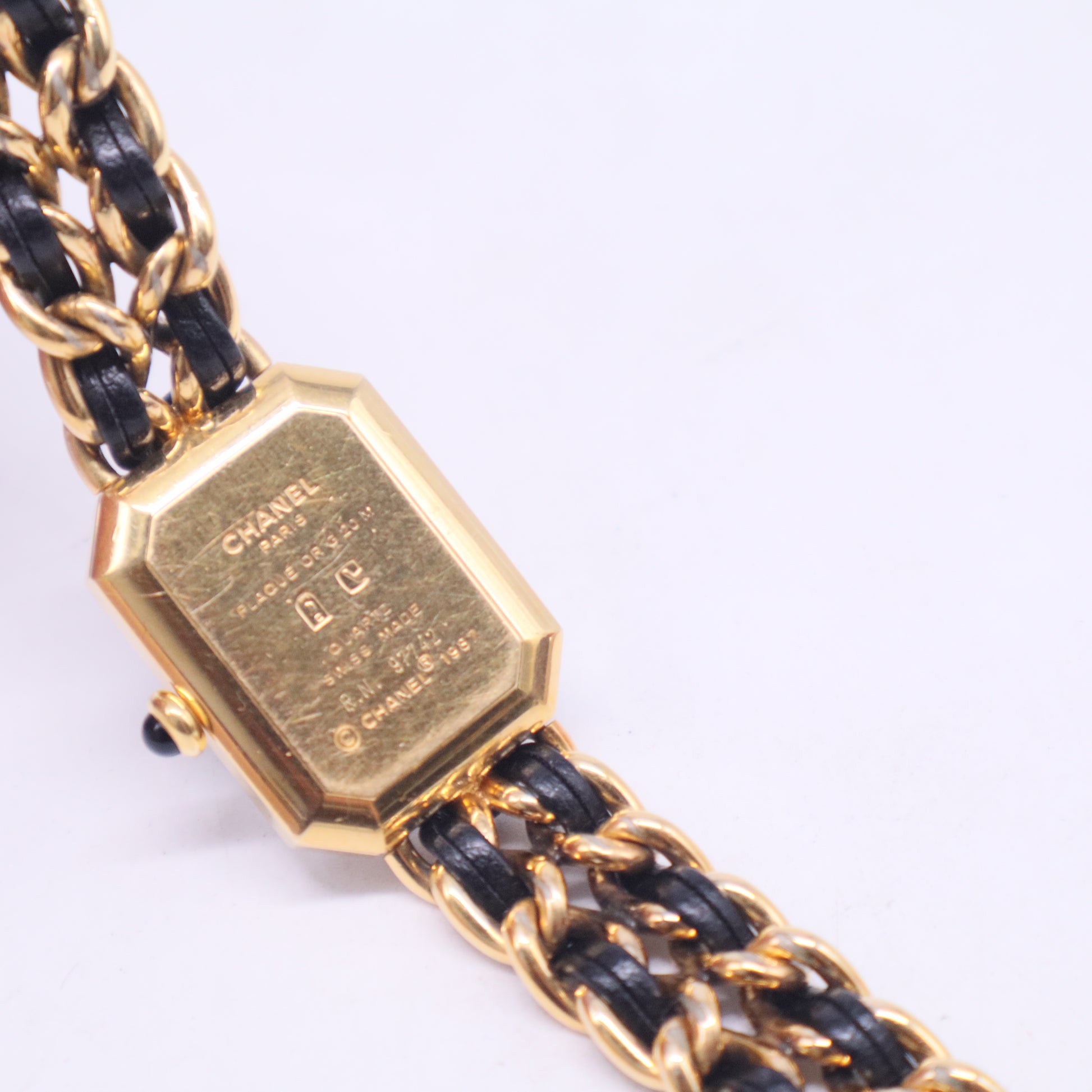 Première - Gold plated & leather Watch W20643
