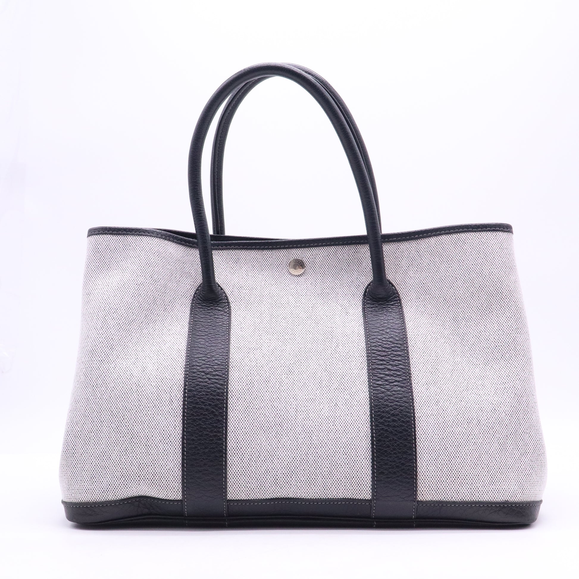 Garden Party Tote Toile and Leather 36 B21519