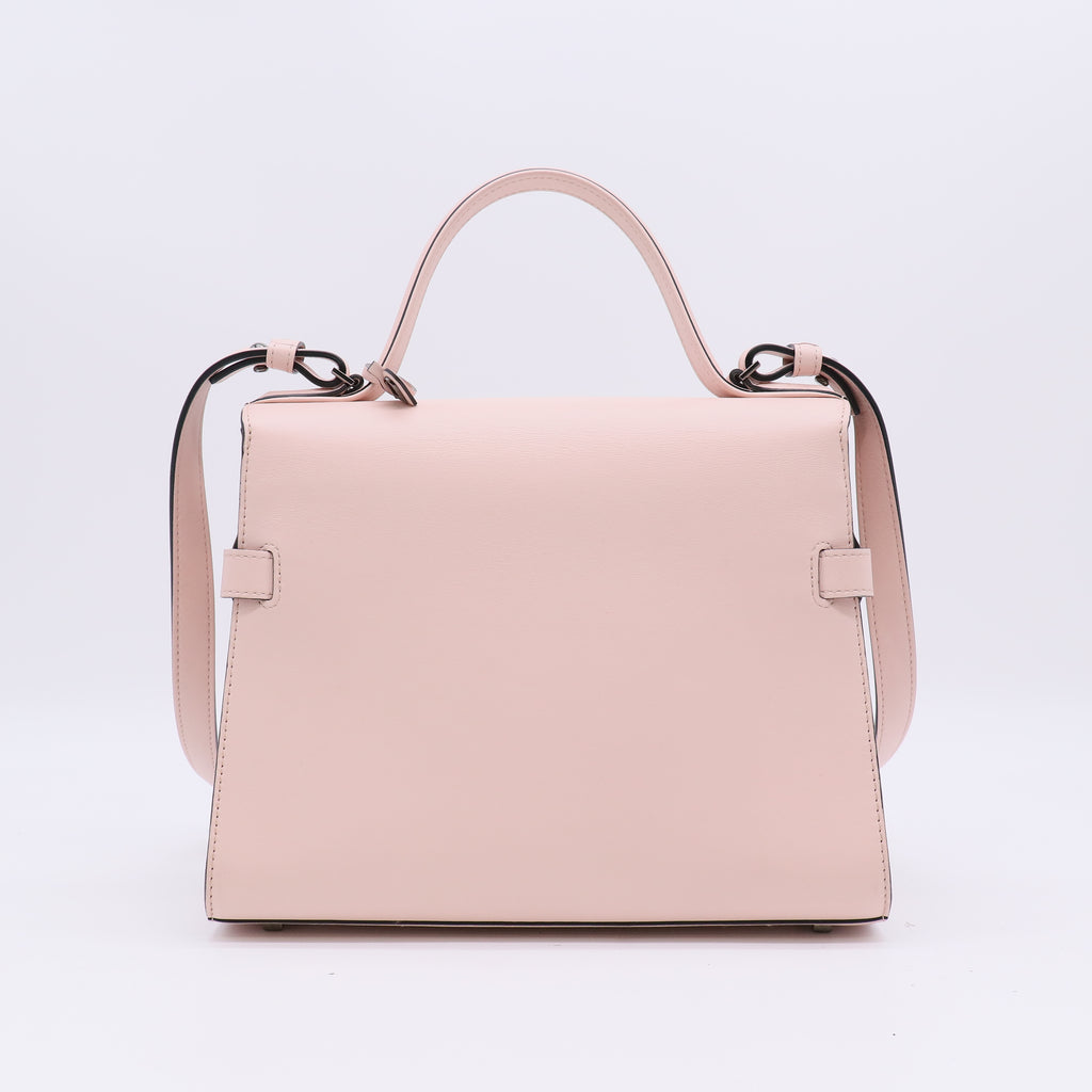Delvaux Smooth Calfskin Mini Tempete Satchel Nude twins B22752