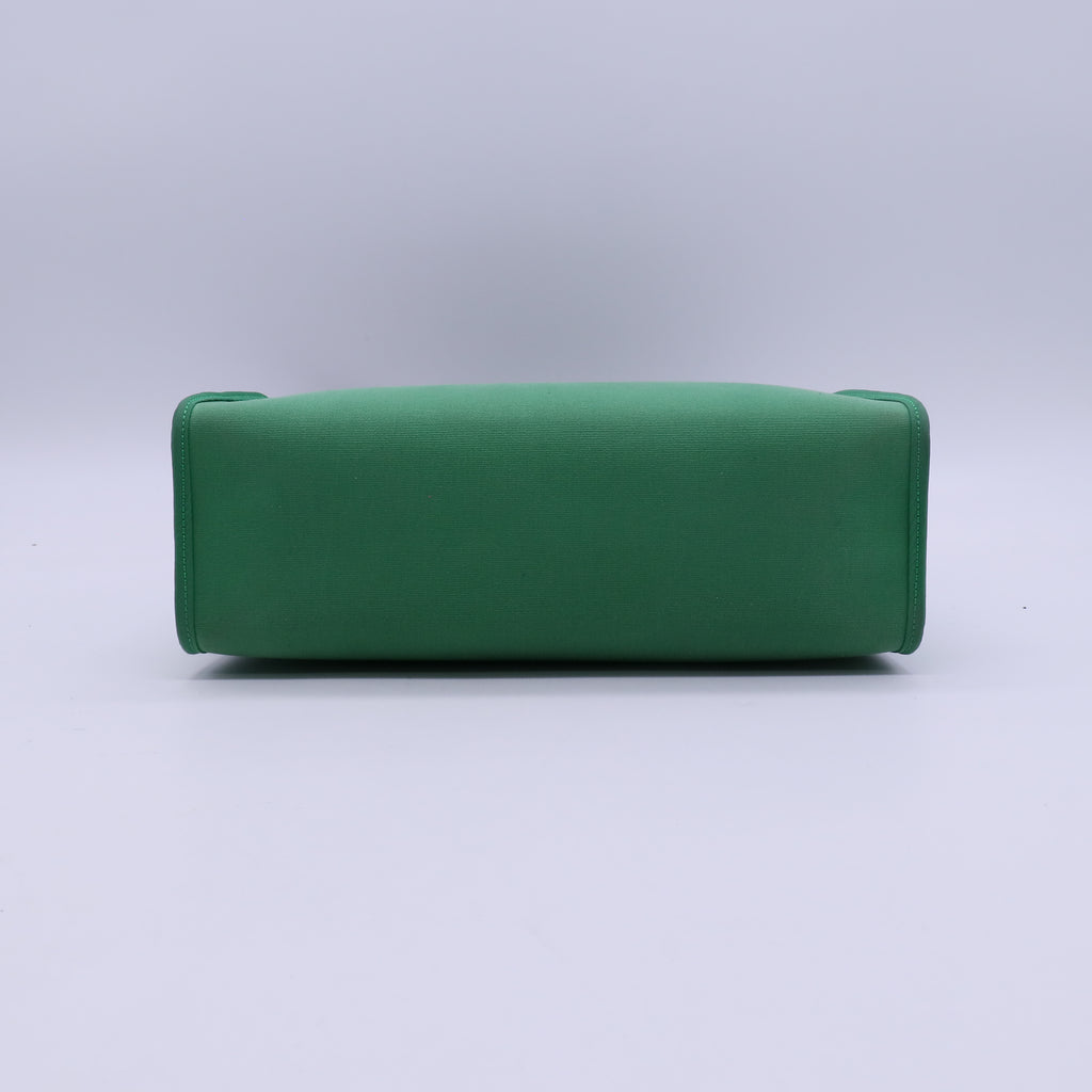 Hermes Herbag Zip Leather and Toile 31 twins B21436