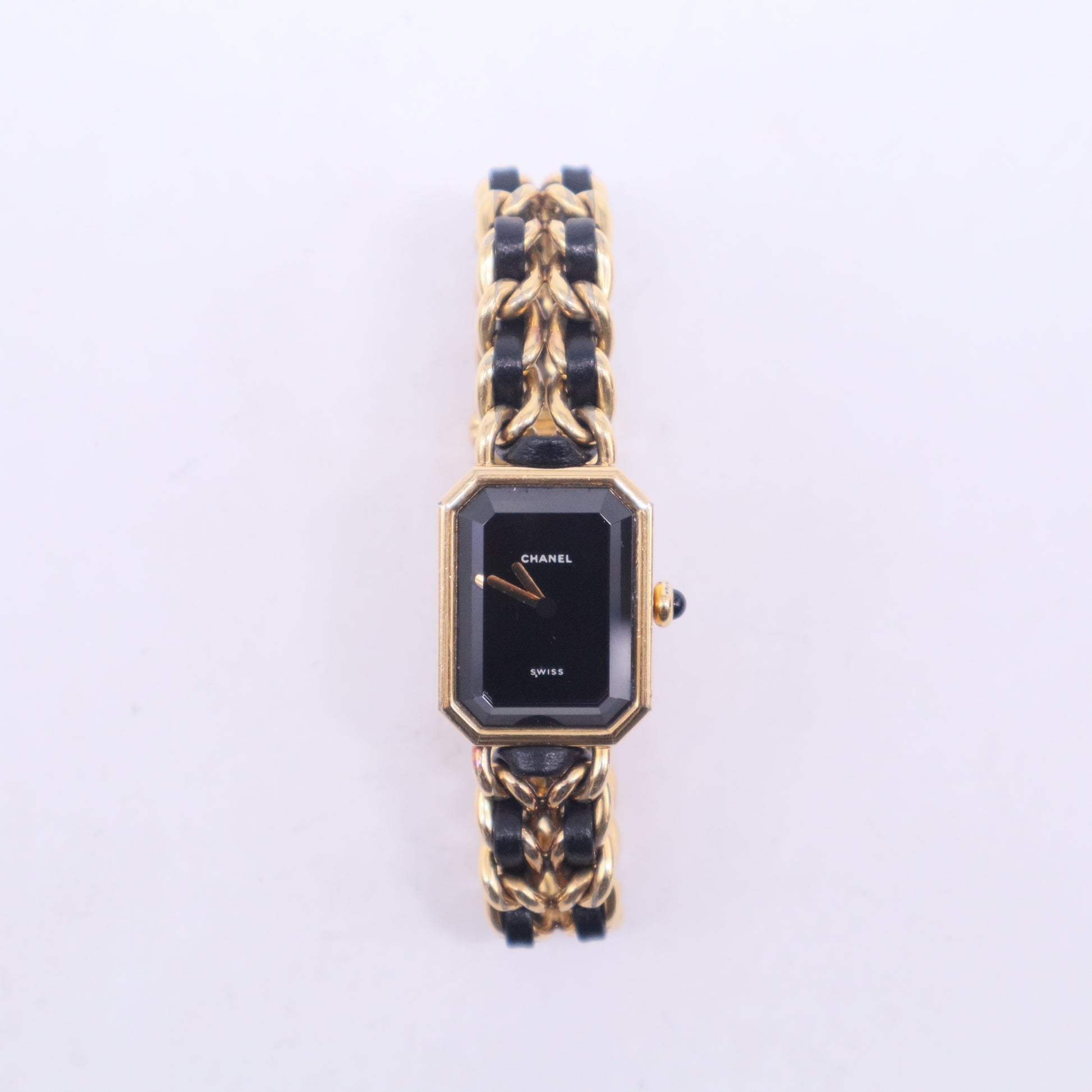Première - Gold plated & leather Watch W20643