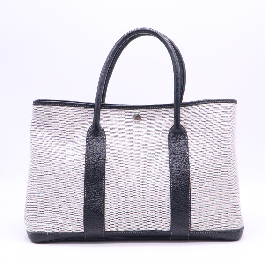 Garden Party Tote Toile and Leather 36 B21519