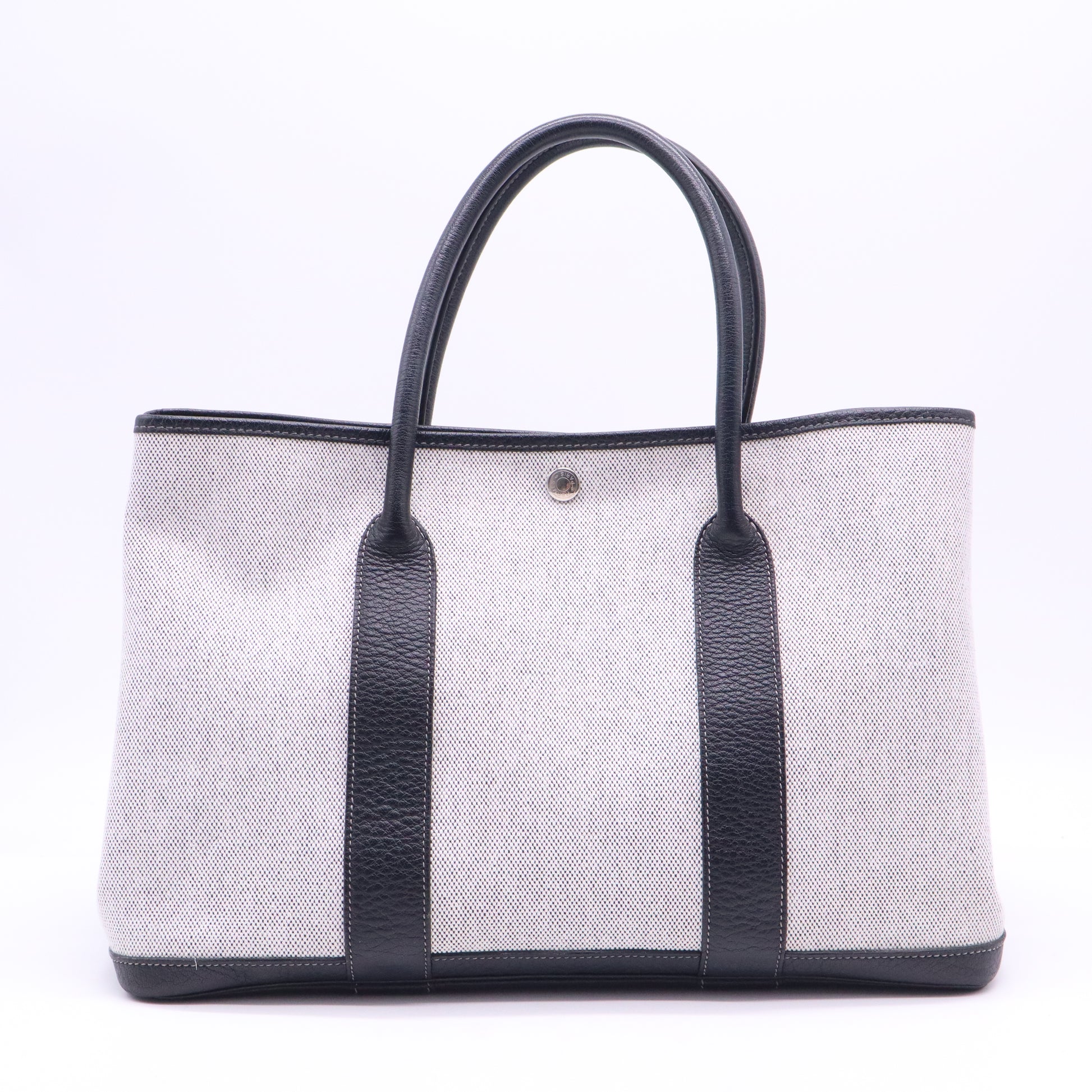 Garden Party Tote Toile and Leather 36 B21519