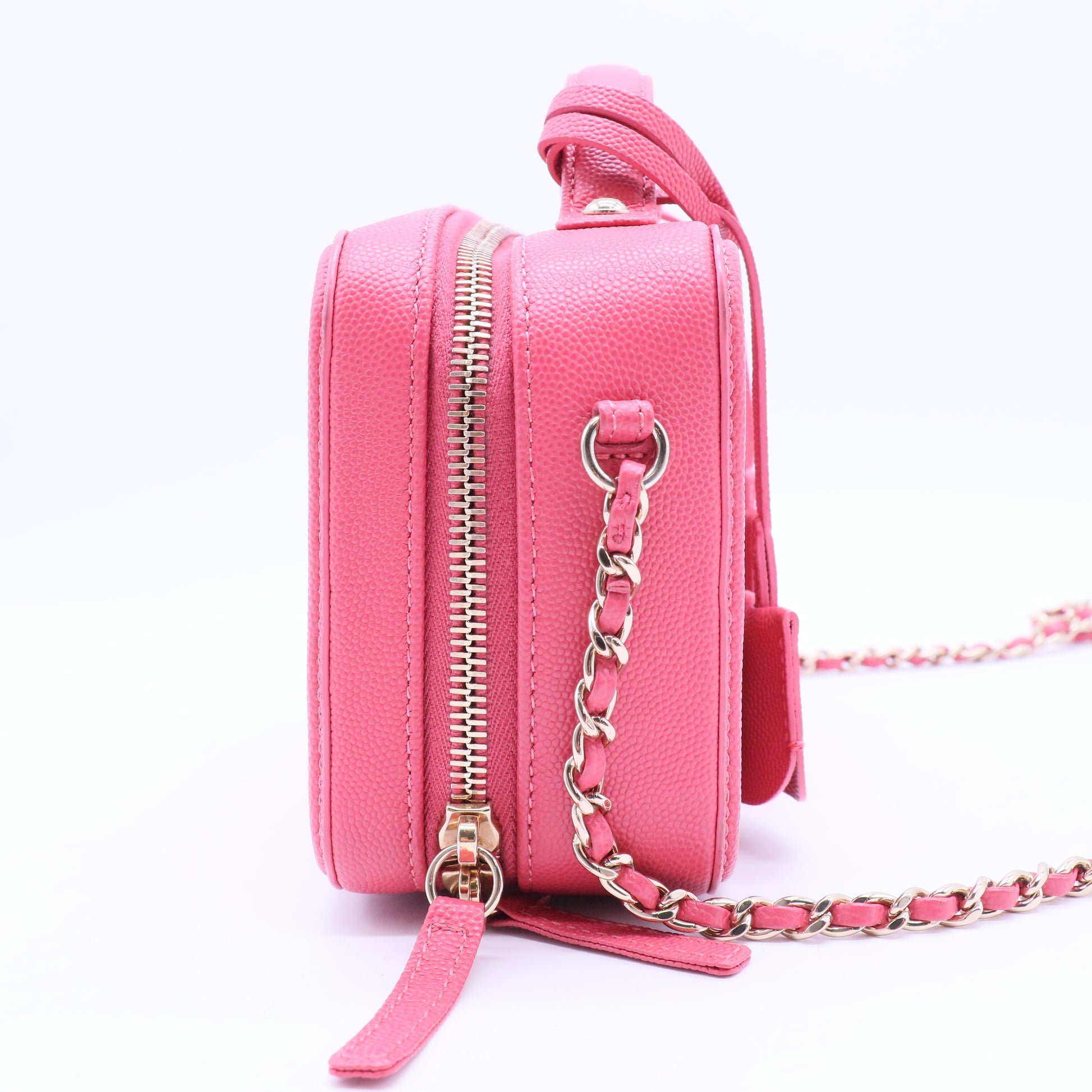 Filigree Vanity Case Quilted Caviar Small B20062