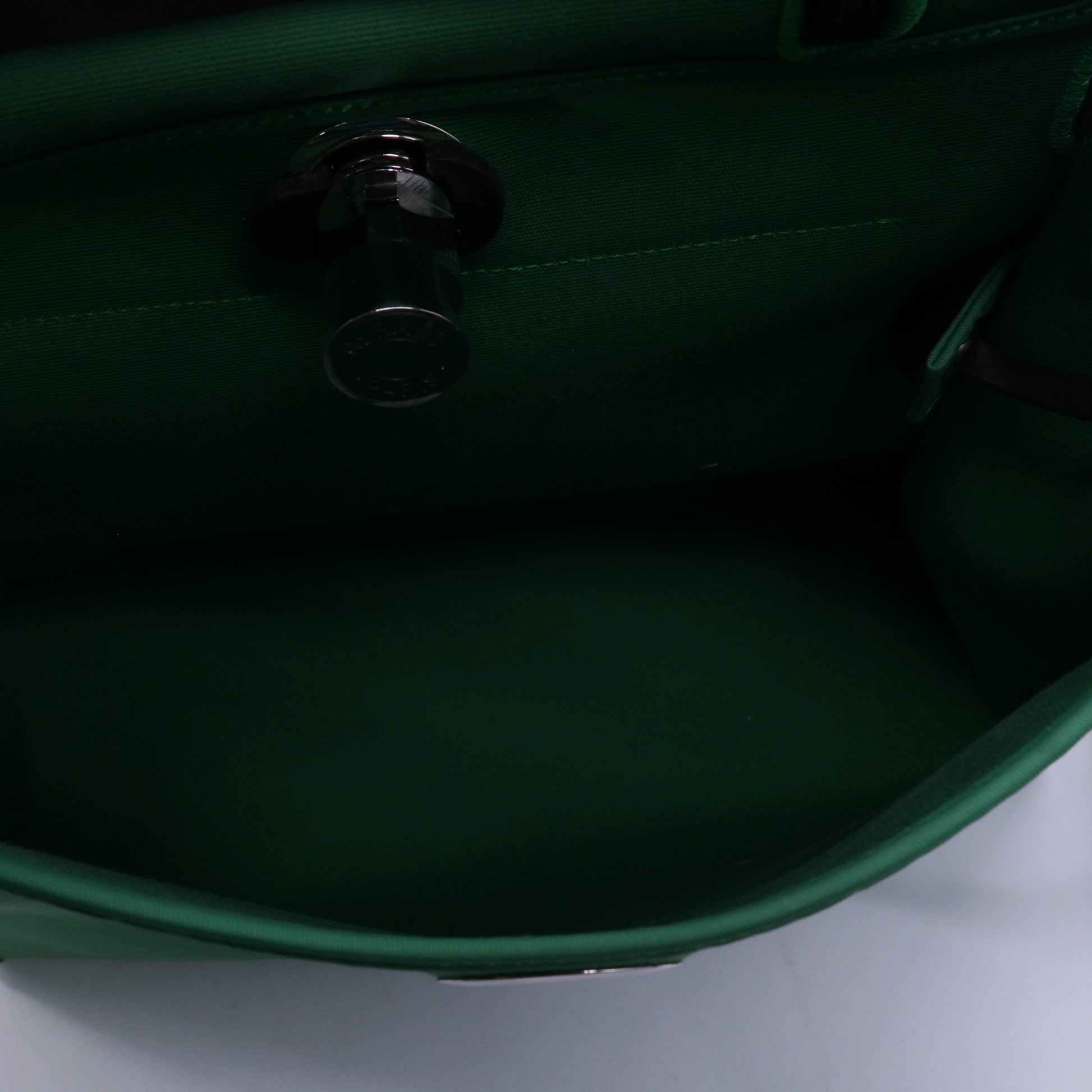 Hermes Herbag Zip Leather and Toile 31 twins B21436