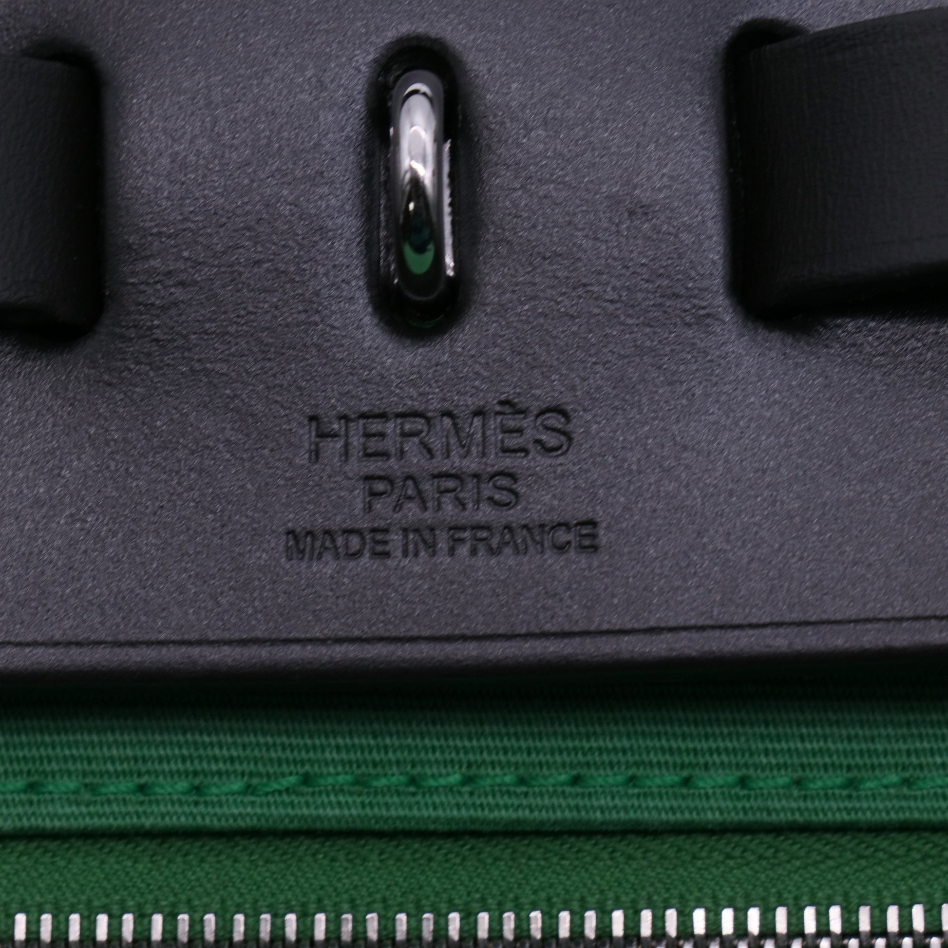 Hermes Herbag Zip Leather and Toile 31 twins B21436