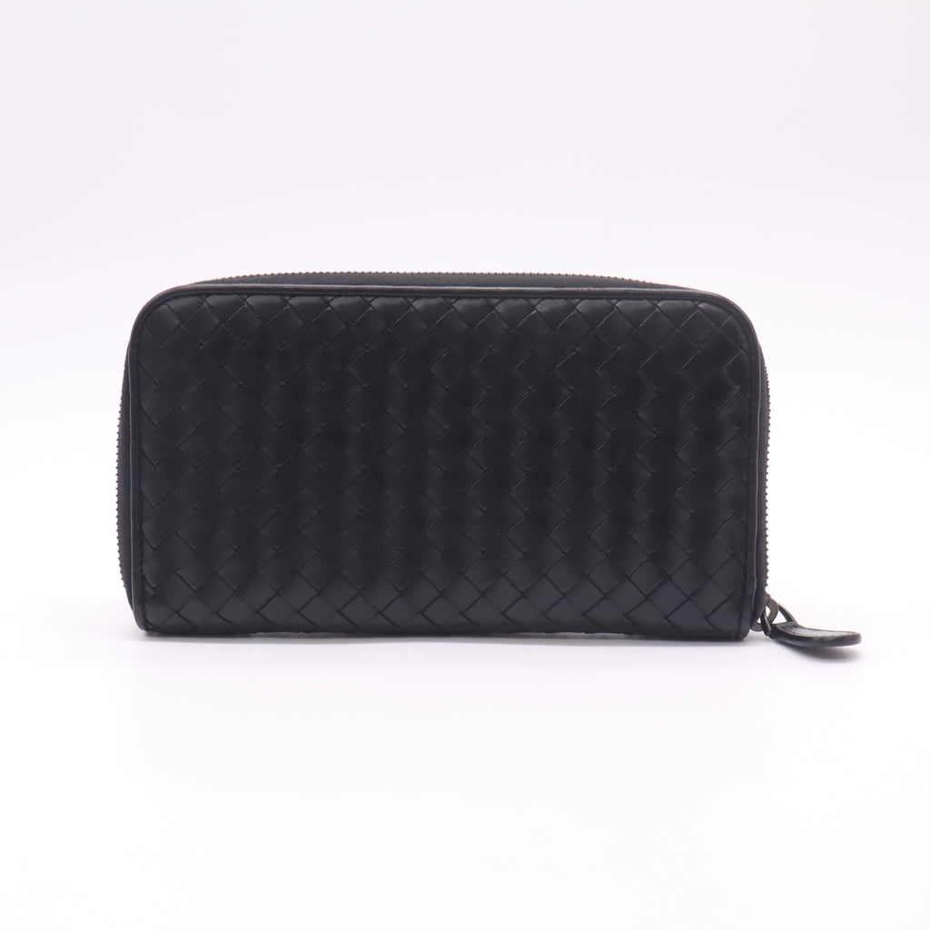 Bottega Veneta Intrecciato Zip-Around Wallet W22415