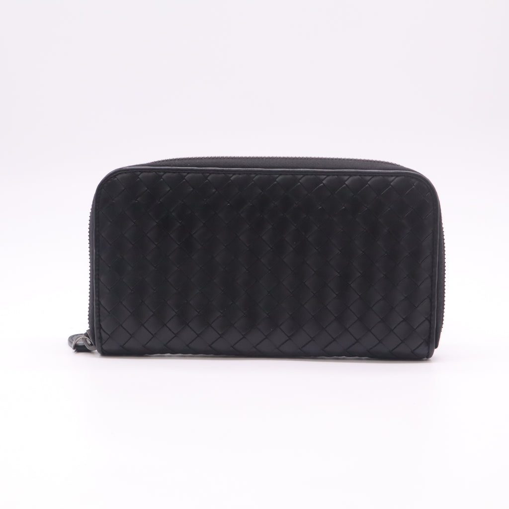 Bottega Veneta Intrecciato Zip-Around Wallet W22415