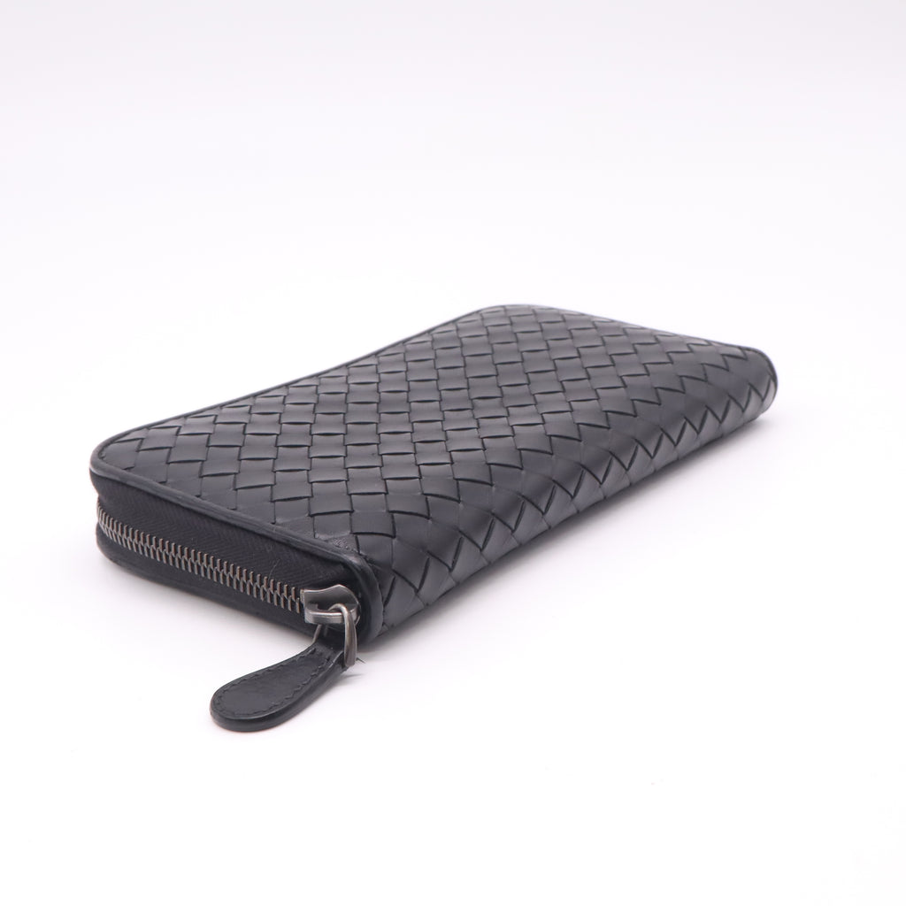 Bottega Veneta Intrecciato Zip-Around Wallet W22415