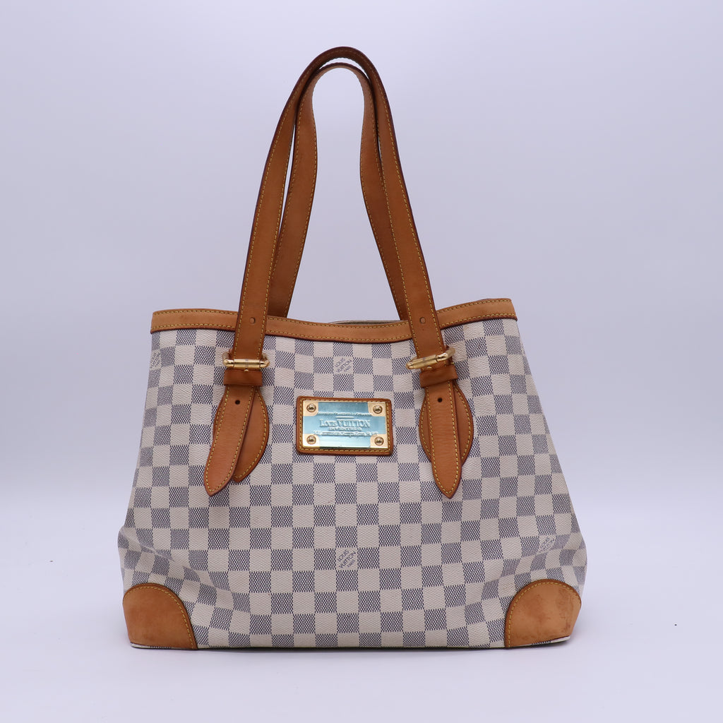Louis Vuitton Damier Azur Hampstead  MM Vintage B20880