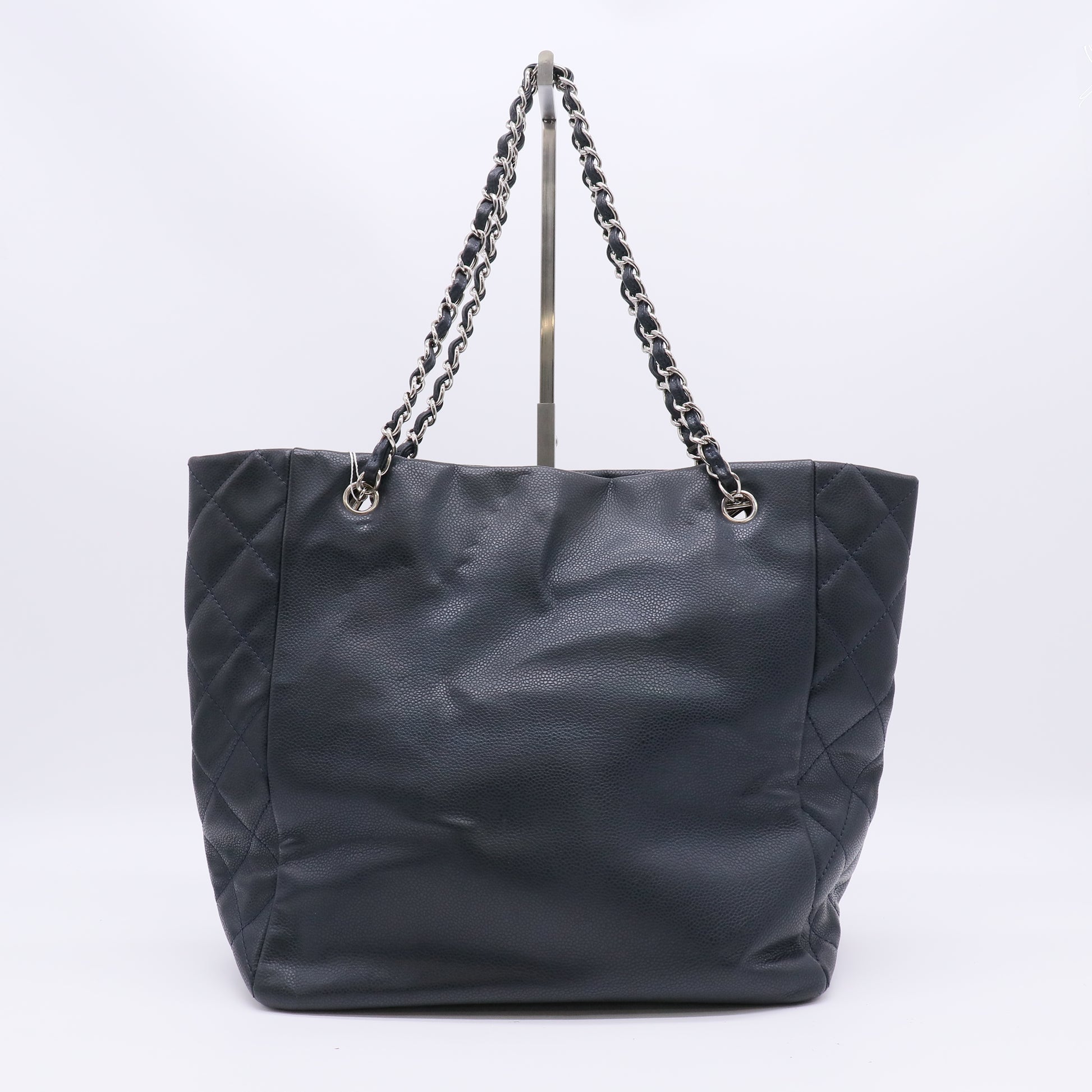 Chanel Soft Lambskin CC Medium Tote Black twins B23014