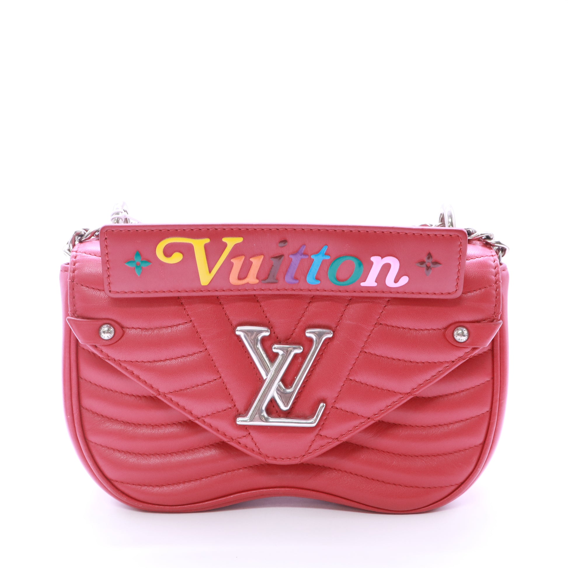 Louis Vuitton New Wave Chain Bag Quilted Leather PM twins LDZ670