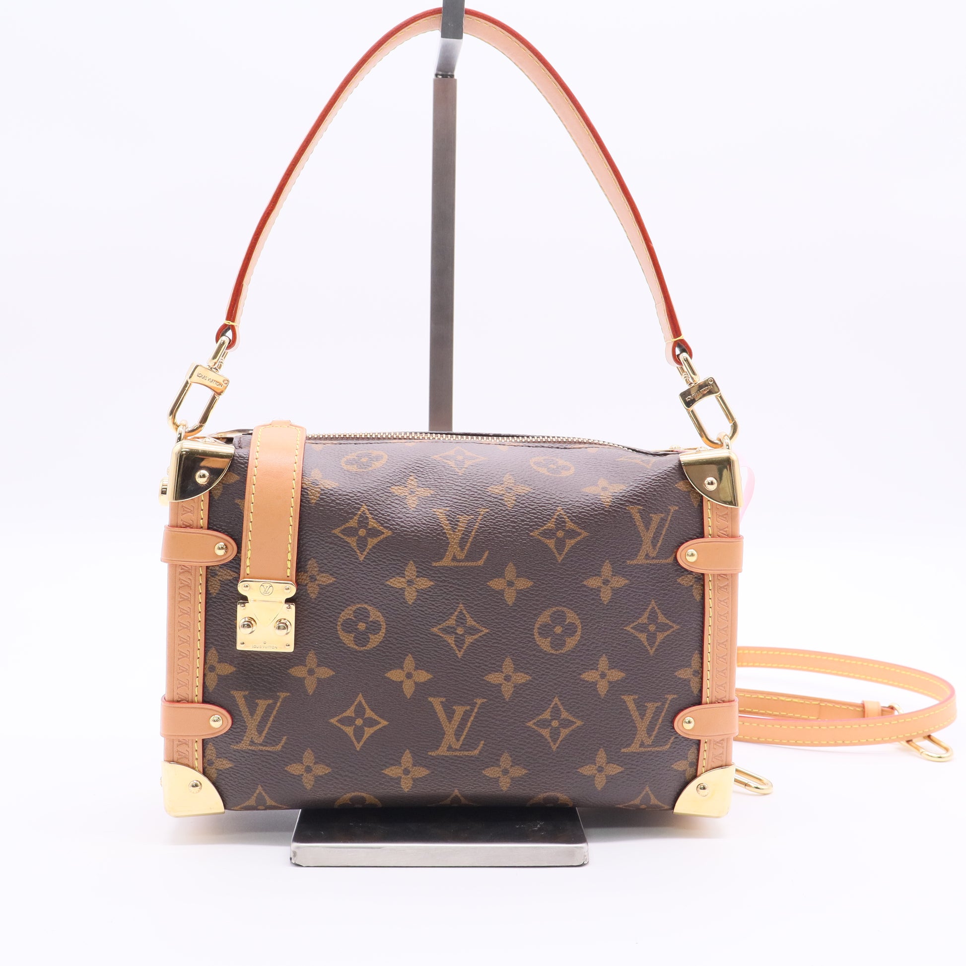 Louis Vuitton Side Trunk Handbag Monogram Canvas MM Twins LDJ2585