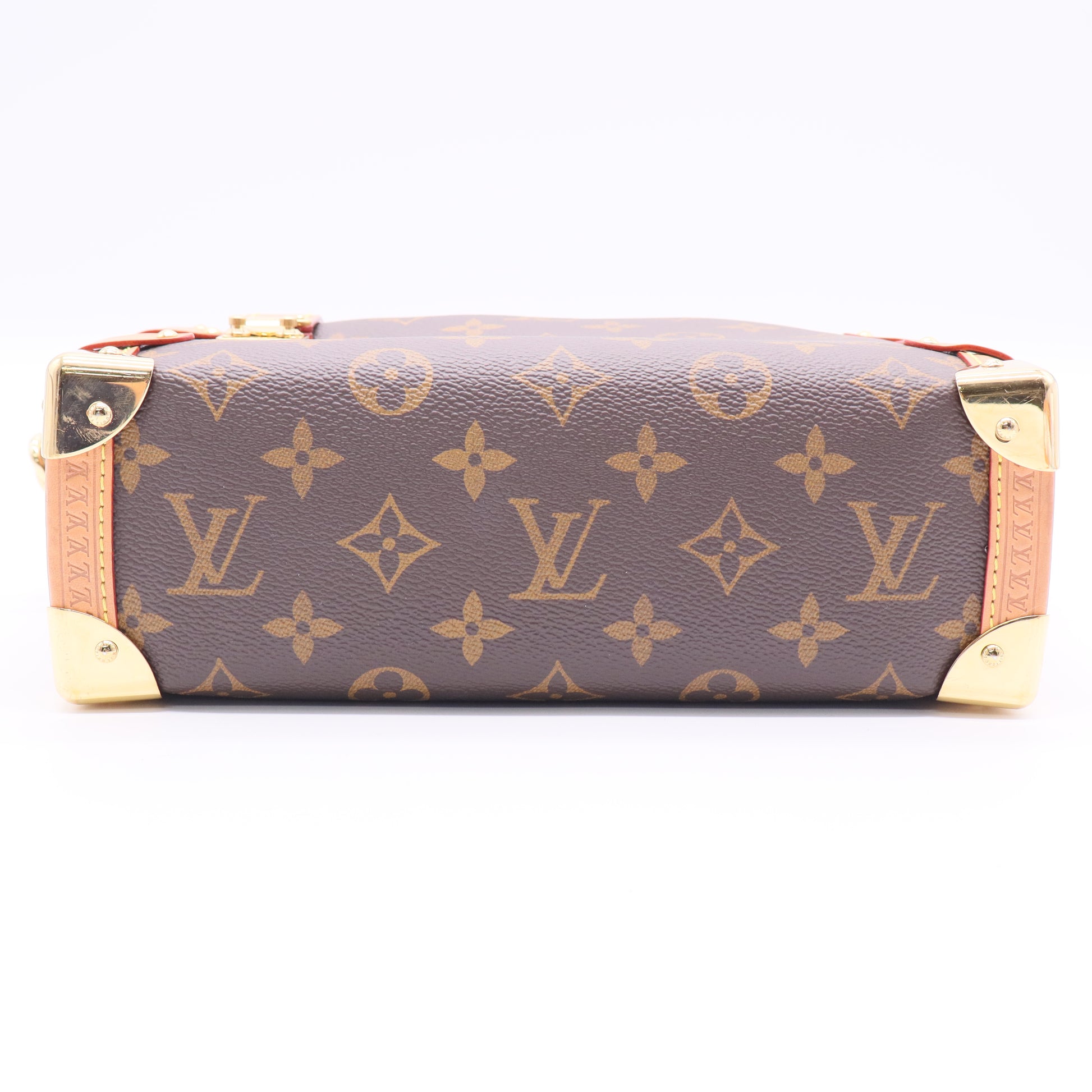 Louis Vuitton Side Trunk Handbag Monogram Canvas MM Twins LDJ2585