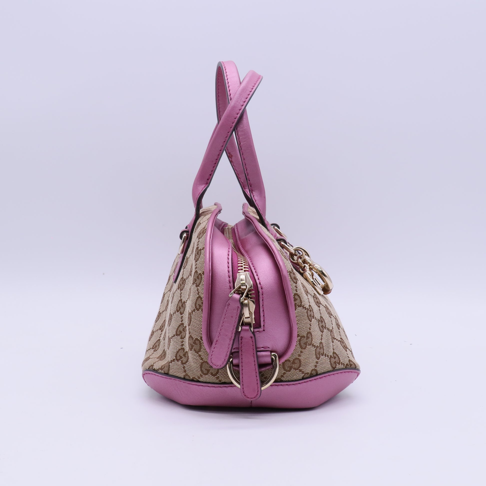 Gucci GG Canvas Heart Bit Charm Bag B21223