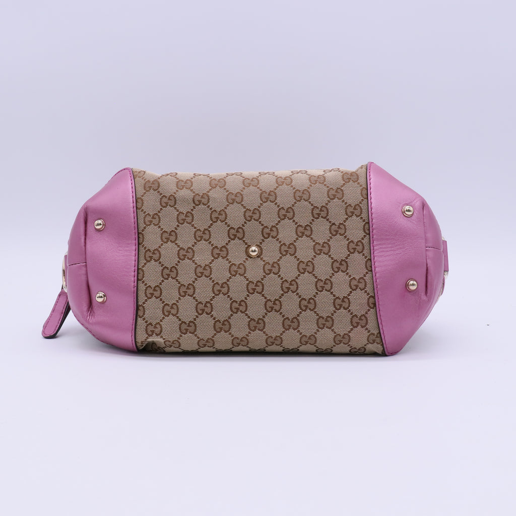 Gucci GG Canvas Heart Bit Charm Bag B21223