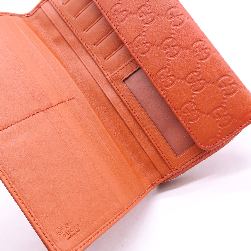 Gucci Microguccissima Leather Continental Wallet W21072