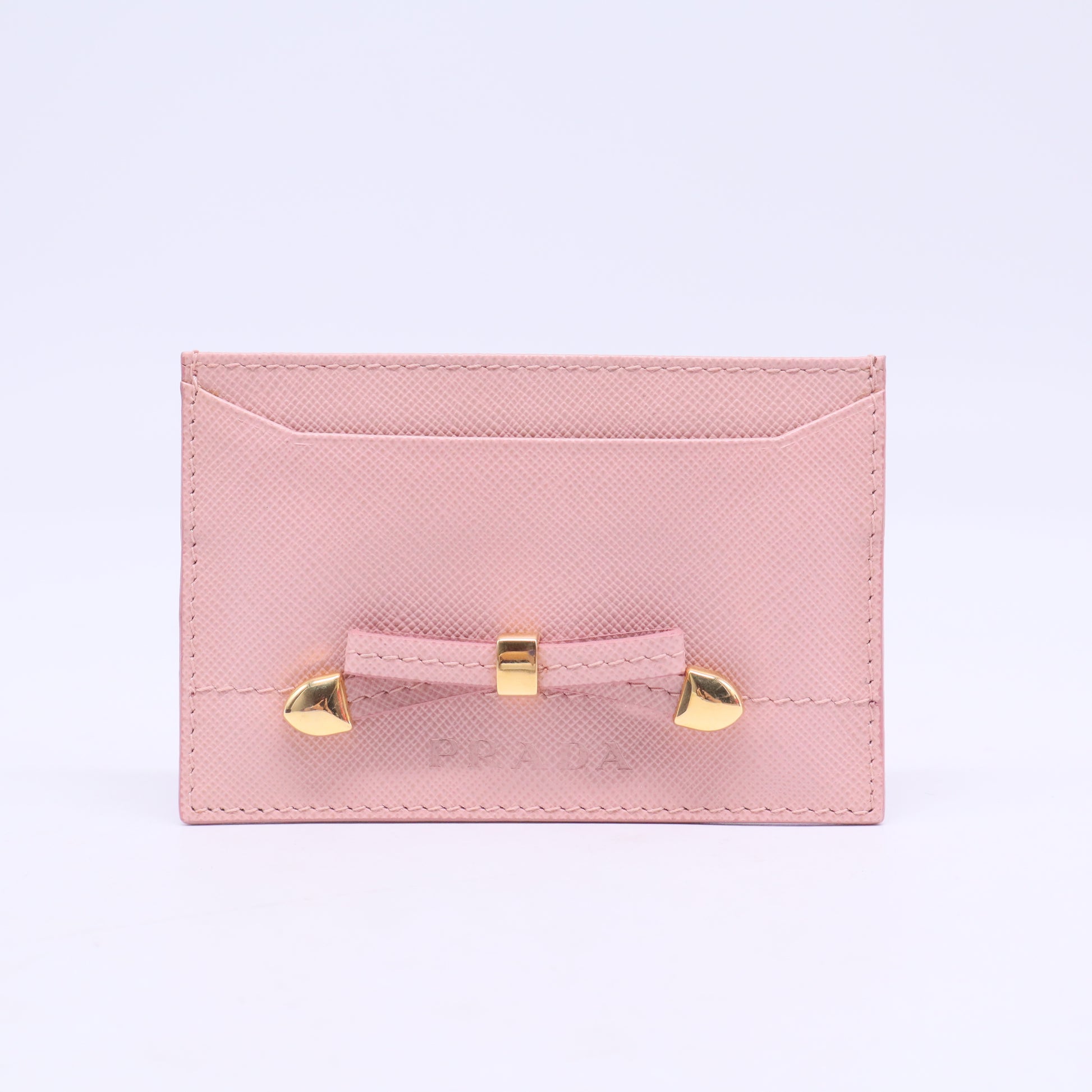 Saffiano Metal Business Card Holder Petalo Peonia
