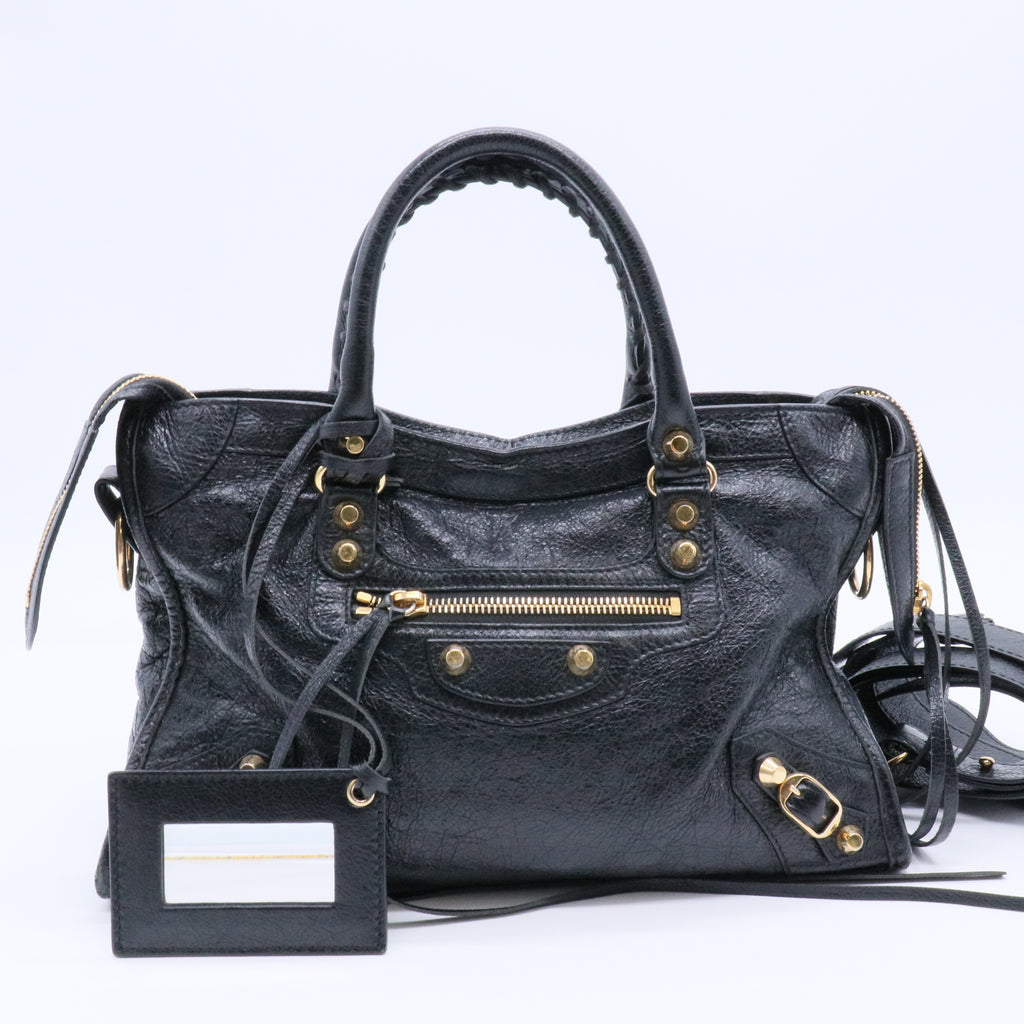 Leather Motorcycle City Bag Small Twins