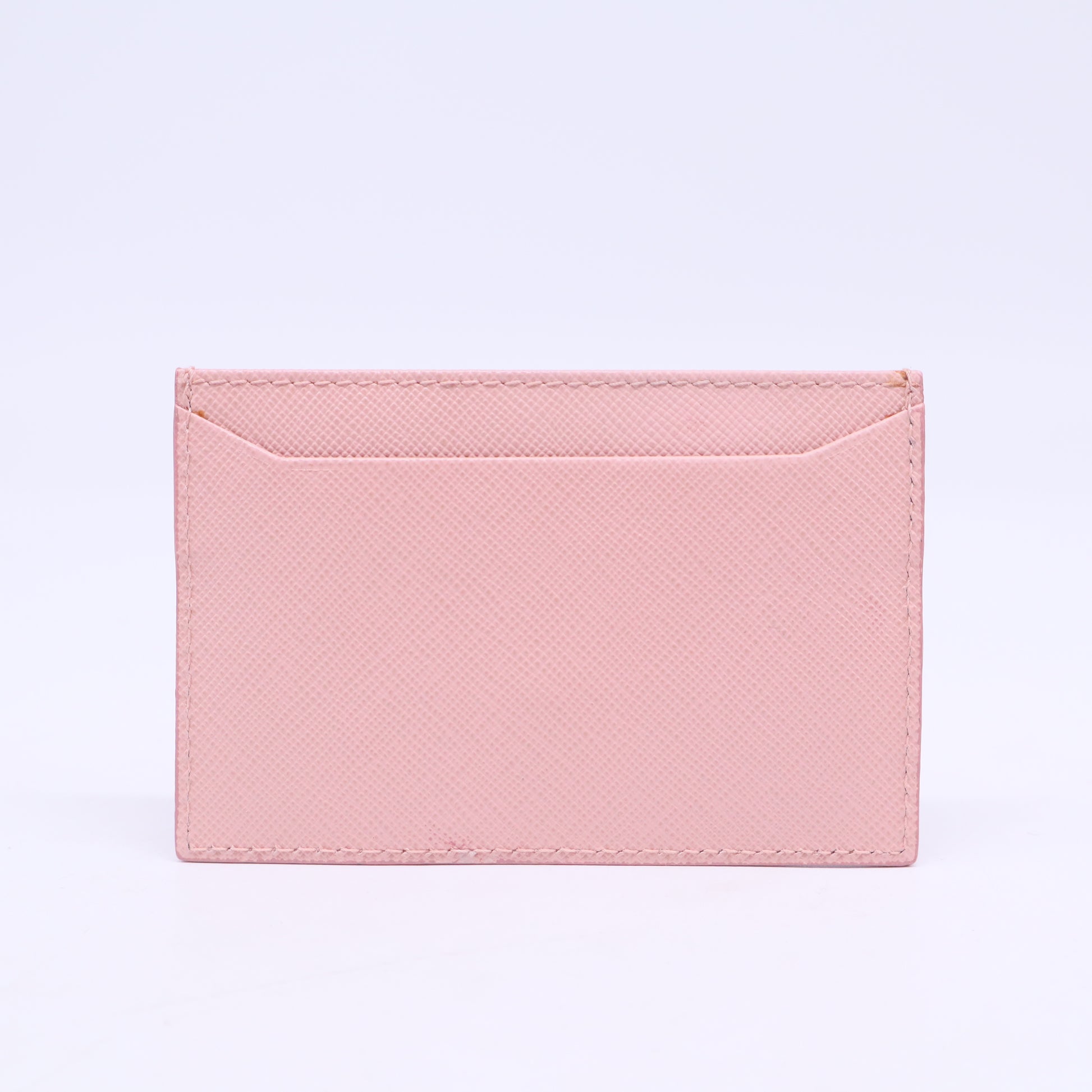Saffiano Metal Business Card Holder Petalo Peonia