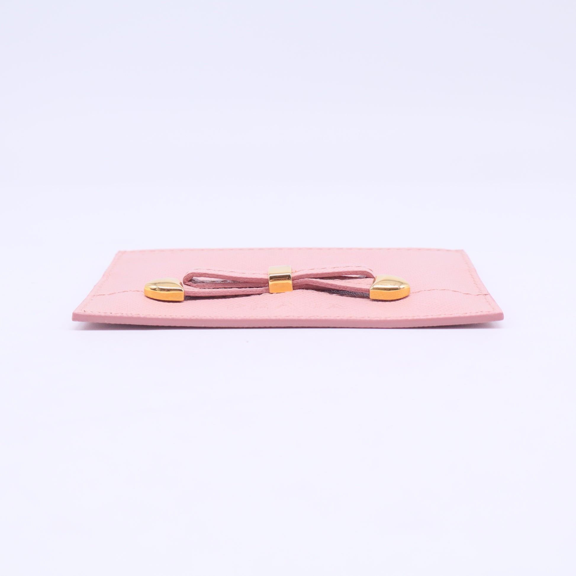Saffiano Metal Business Card Holder Petalo Peonia