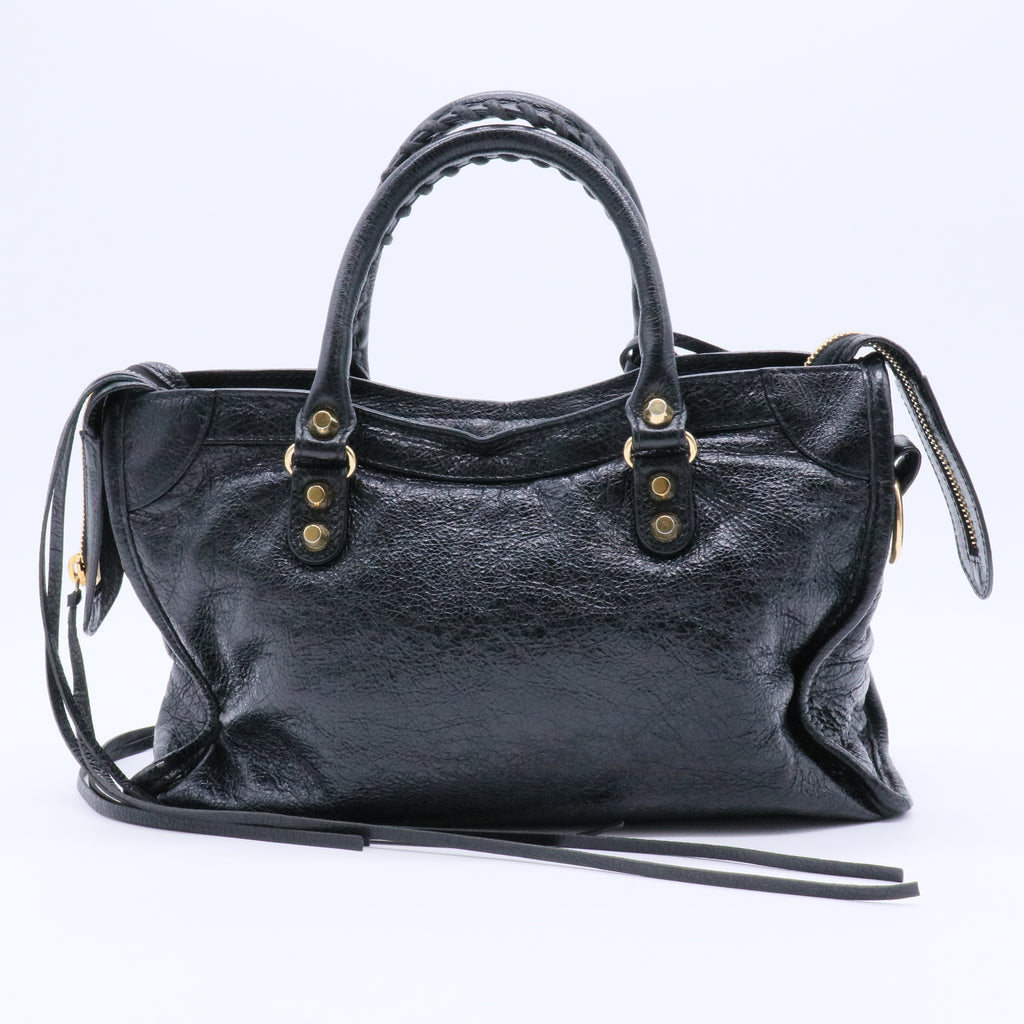 Leather Motorcycle City Bag Small Twins