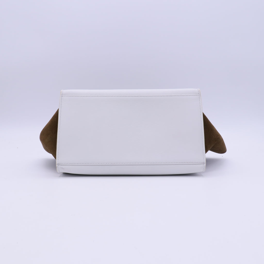 Celine Tri-Color Leather and Velvet Medium Trapeze Bag B21432