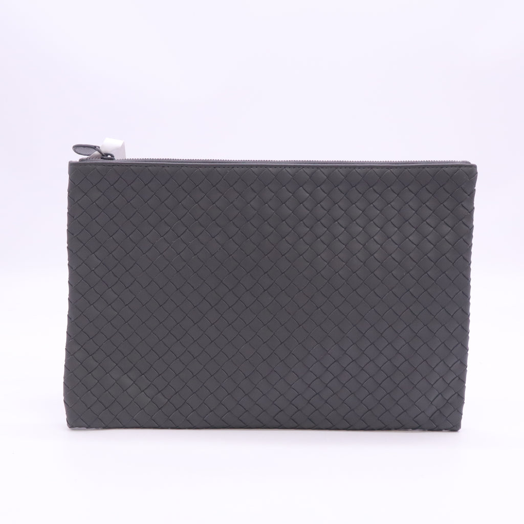 Leather Nappa Intrecciato Clutch W23593