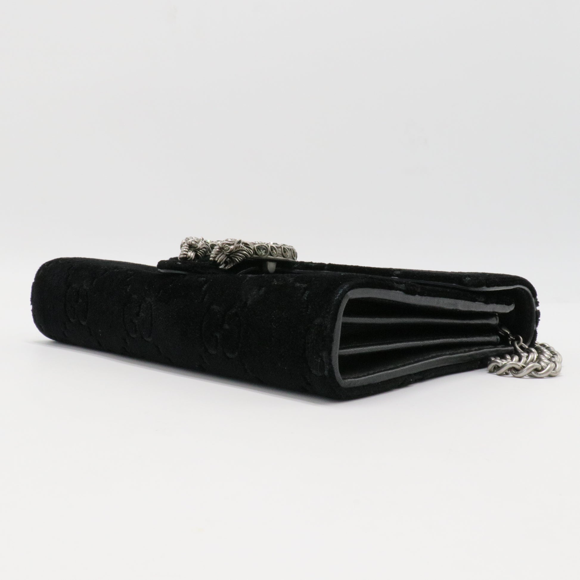 Dionysus Chain Wallet GG Velvet Small