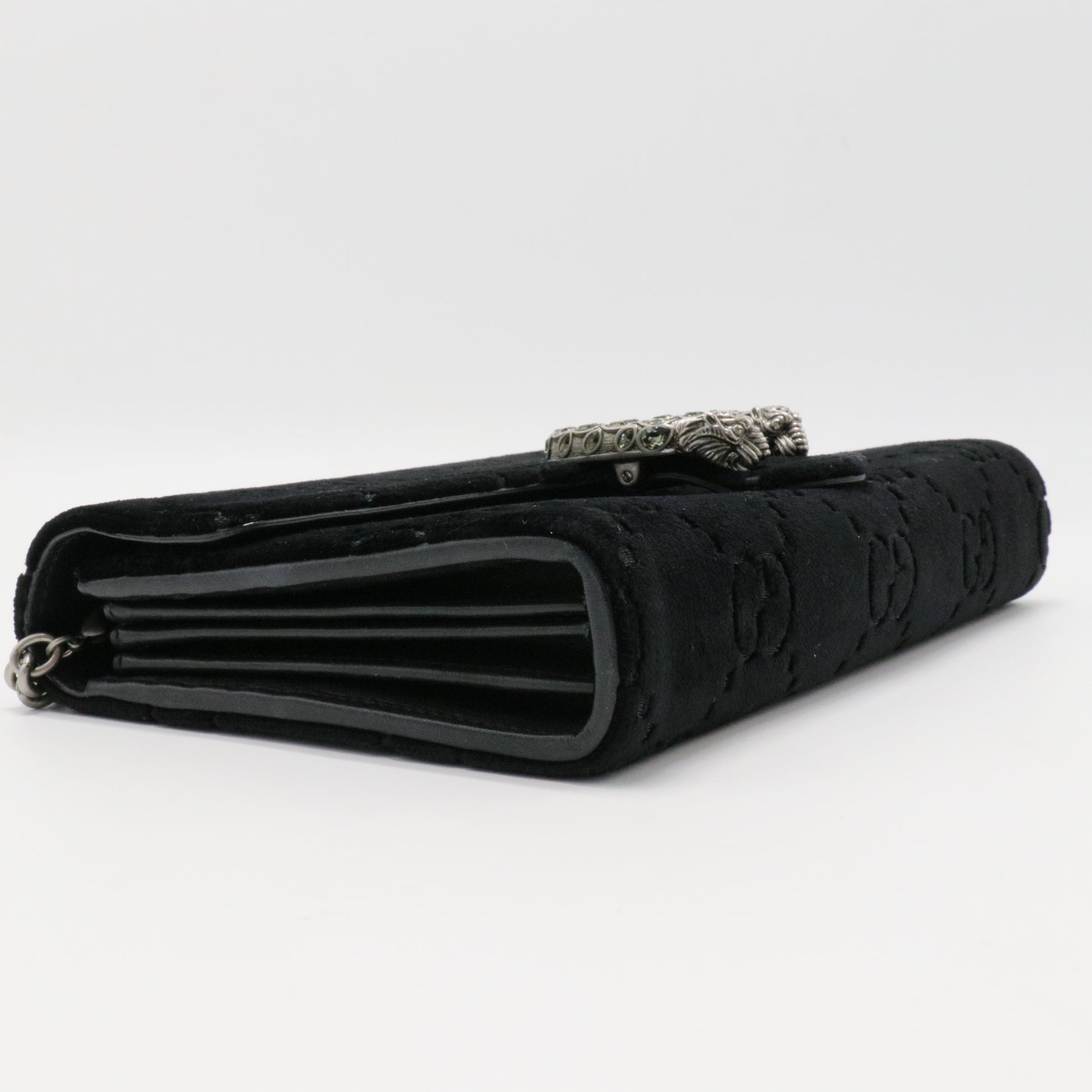 Dionysus Chain Wallet GG Velvet Small