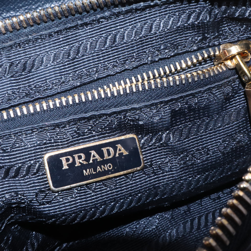 Prada Tessuto Nylon and Saffiano Leather Chain Crossbody Bag B21730